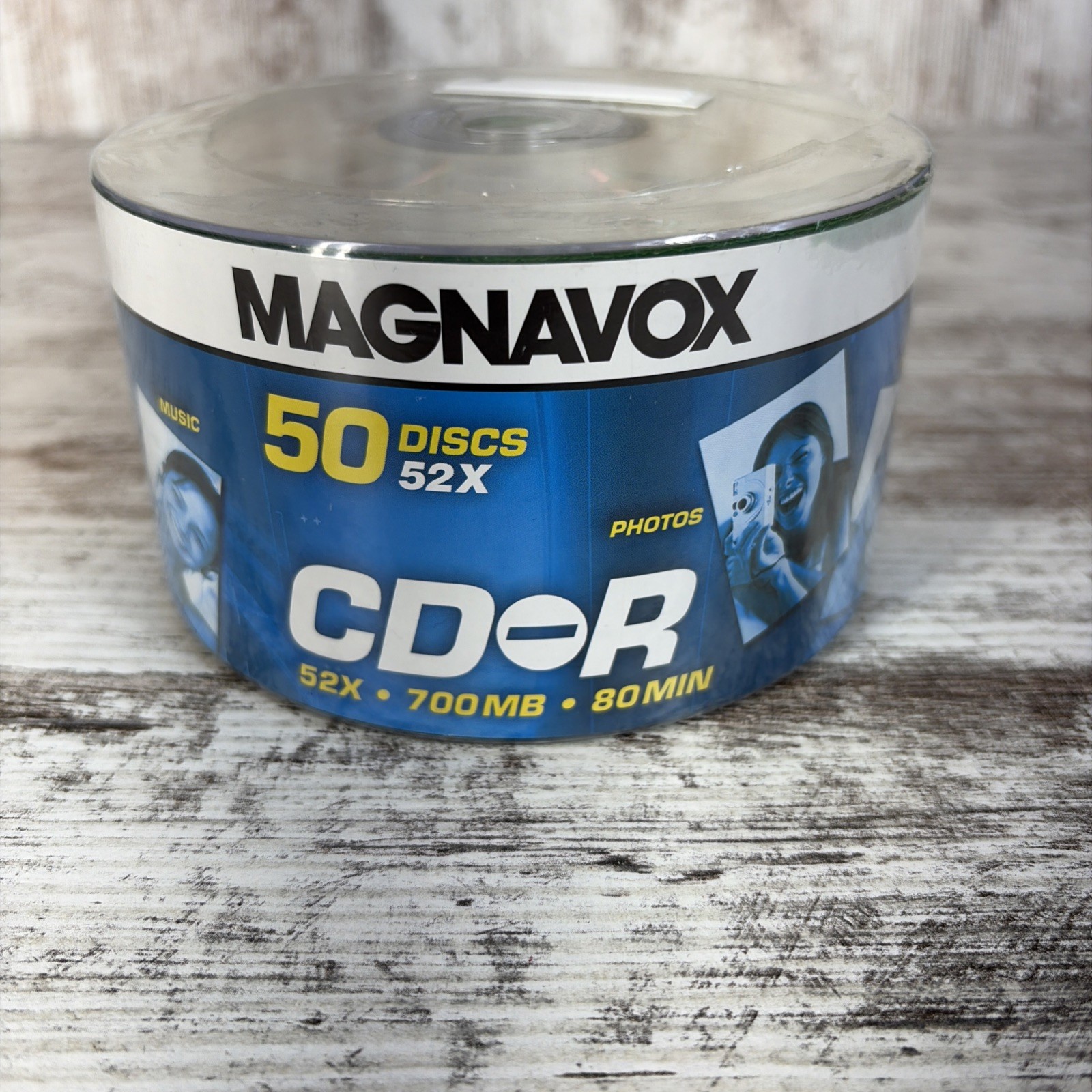 Magnavox CD-R 50 Pack 52X 700MB 80 Min Blank Discs New Sealed