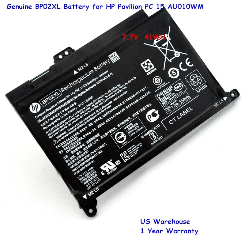 NEW Genuine Battery BP02XL For HP Pavilion 15-AU 849909-855 HSTNN-UB7B TPN-Q172