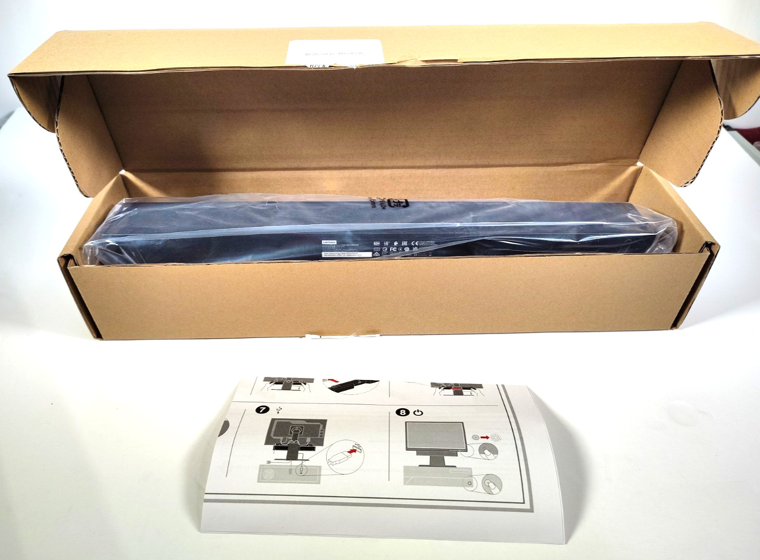 Lenovo USB External Sound Bar USB Computer Speaker 0A36190 - New In Box