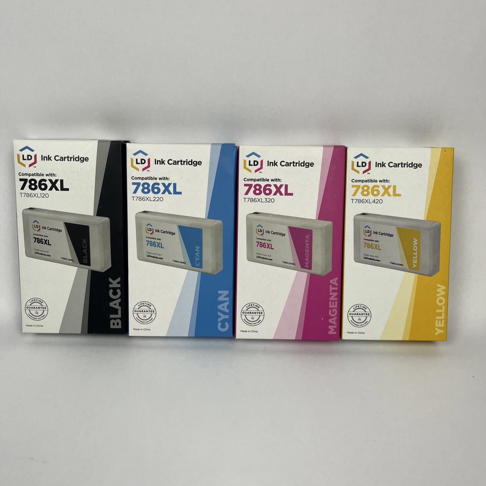 LD 4PK Reman Ink for Epson 786XL T786XL WF-4630 WF-4640 WF-5110 Black *NEW*
