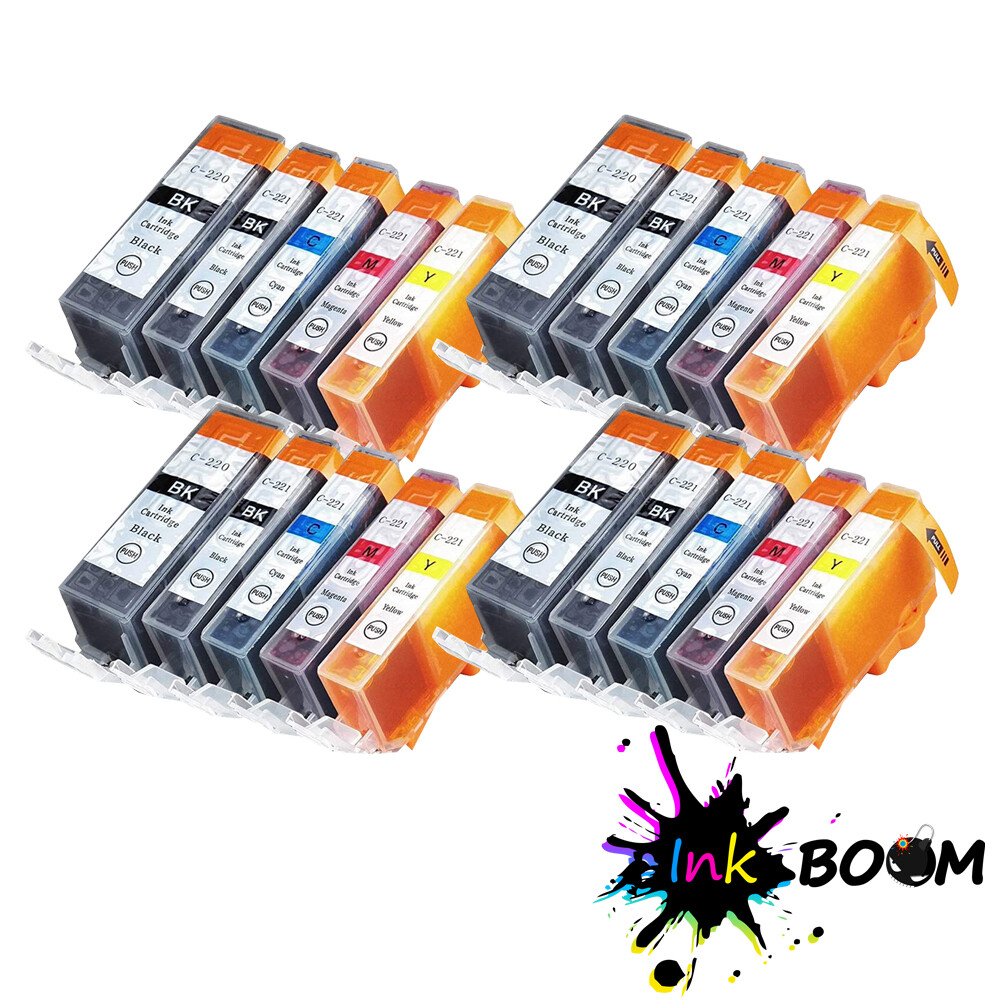 20 Ink Cartridge for PGI-220 CLI-221 PIXMA IP3600 MP550 MP620B MP640 MX860