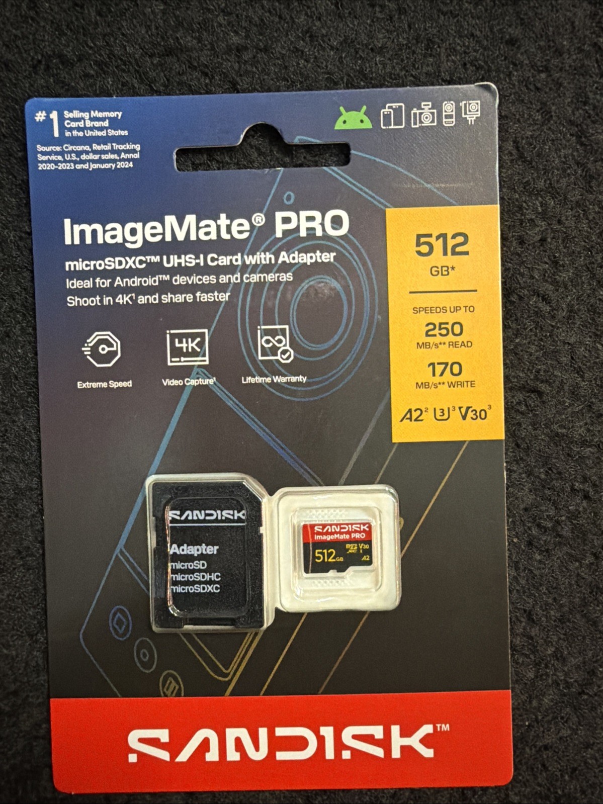 SanDisk ImageMate Pro 512GB MicroSDXC UHS-1