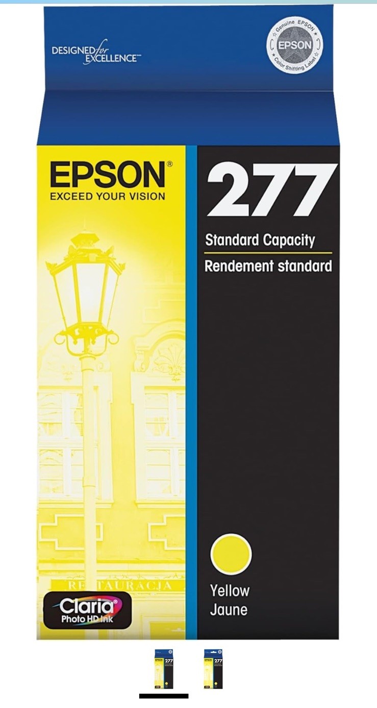 Epson 277 Claria Photo HD Ink Cartridge Yellow Standard Capacity  