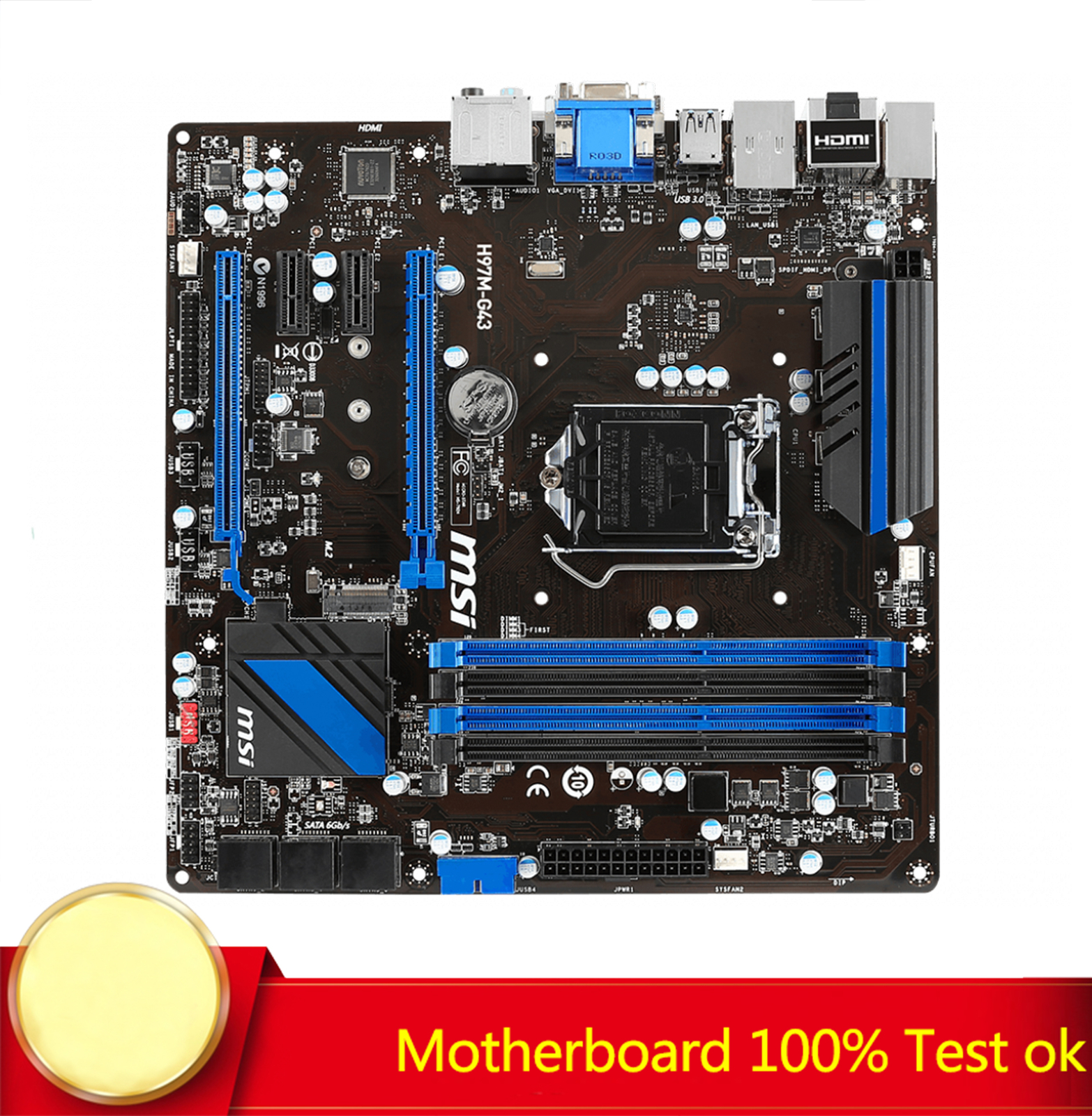 FOR MSI H97M-G43 H97 Motherboard with M.2 1150PIN 32GB 100% Test Work