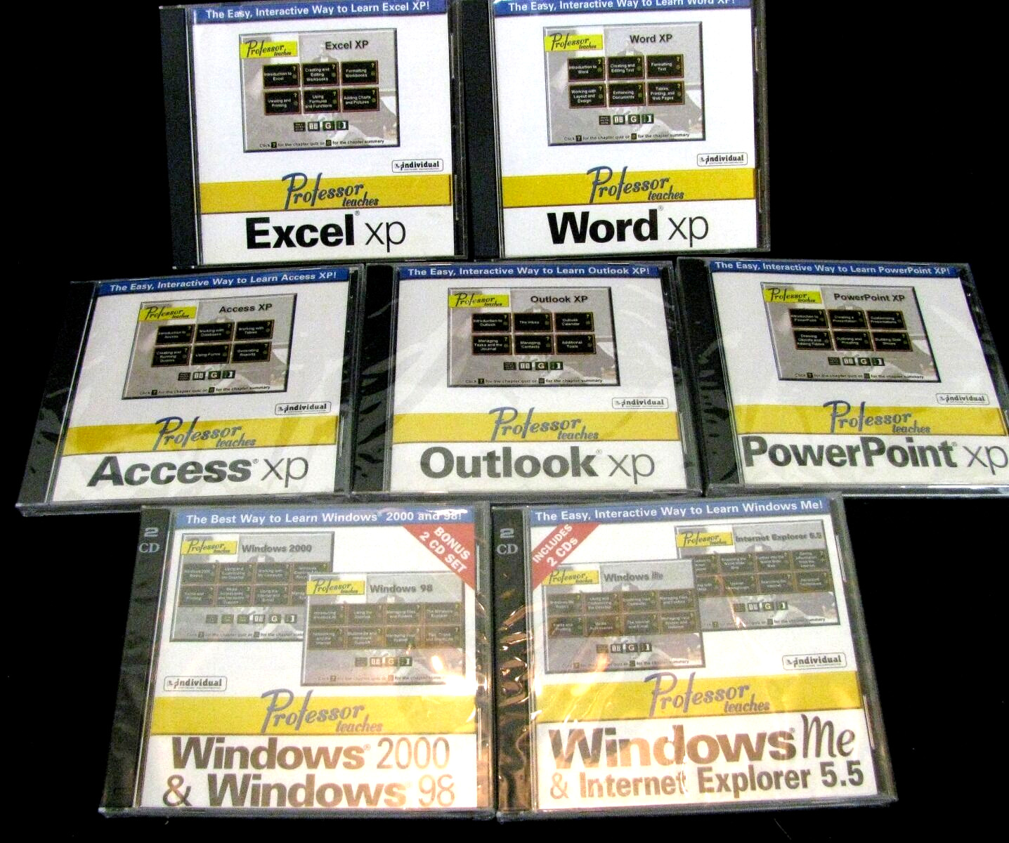 Microsoft Office XP Plus 9 CD Professor Teaches  Tutorial Set