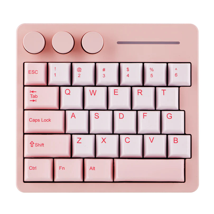 KiiBoom Cybrix 29 Rapid Fast Wired Gaming Keyboard - Pink