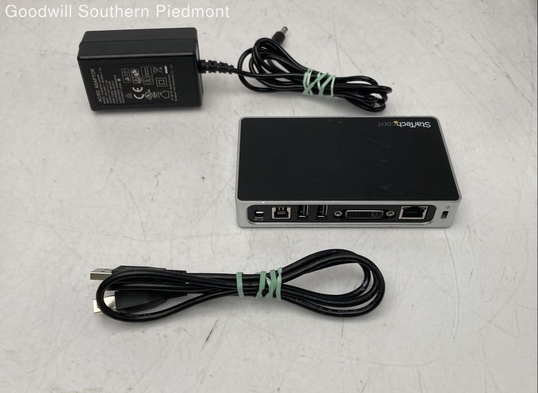 StarTech USB3VDOCKD Docking Station with Power Adapter Bundle - Tested