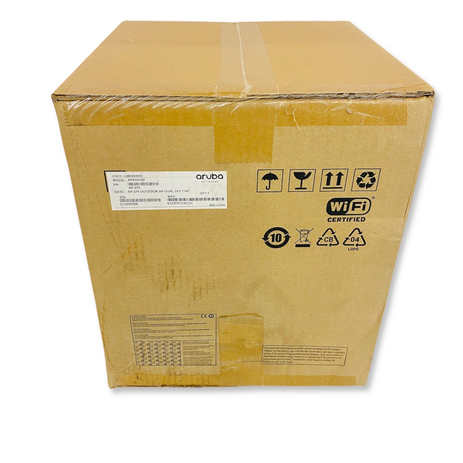 Aruba AP-275 Outdoor Wireless Access Point Dual 3x3 11ac APEX0100 - New