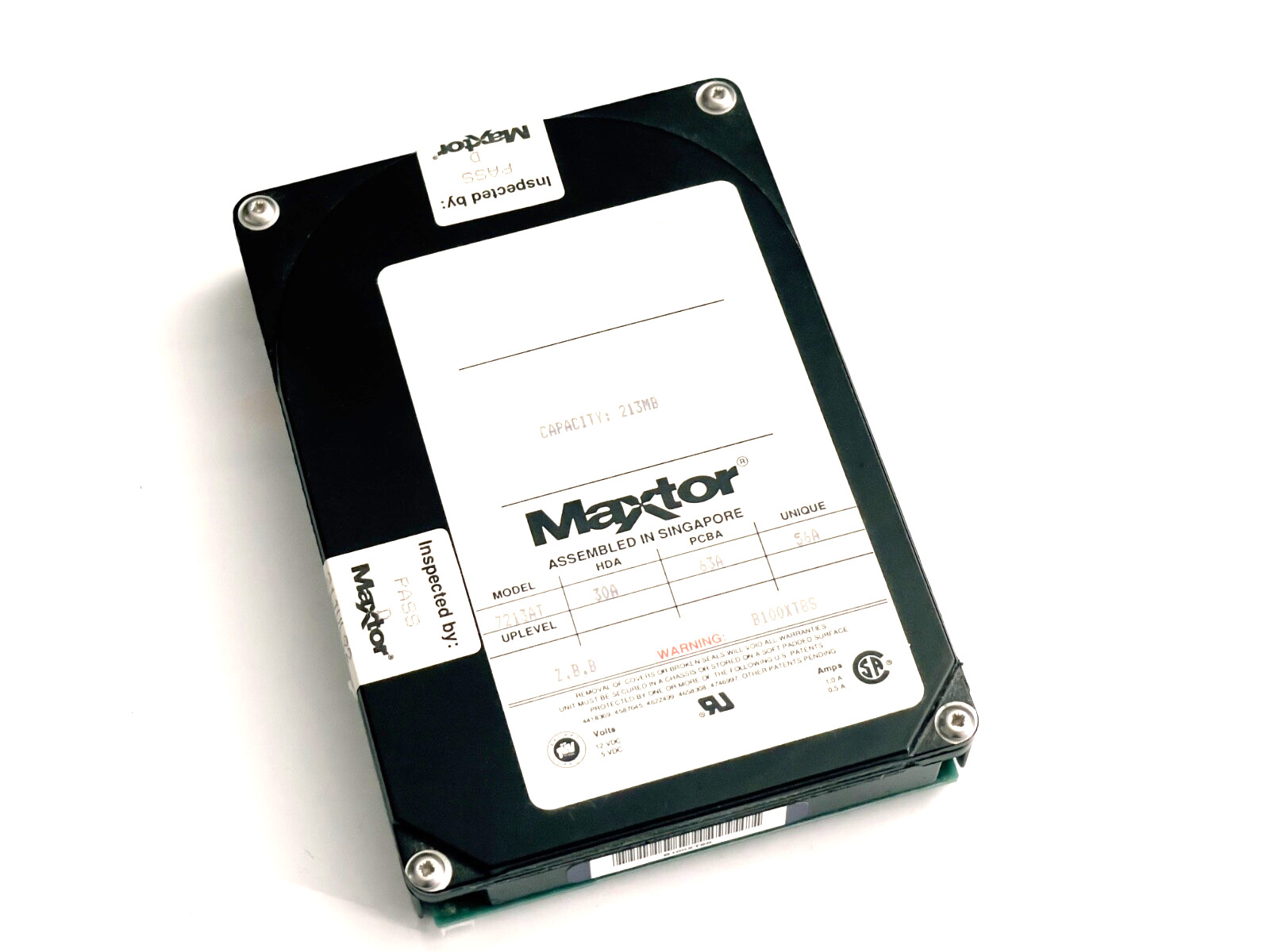 213AT Maxtor 7000 Series 213MB 3551RPM ATA/IDE 3.5" Internal Hard Drive