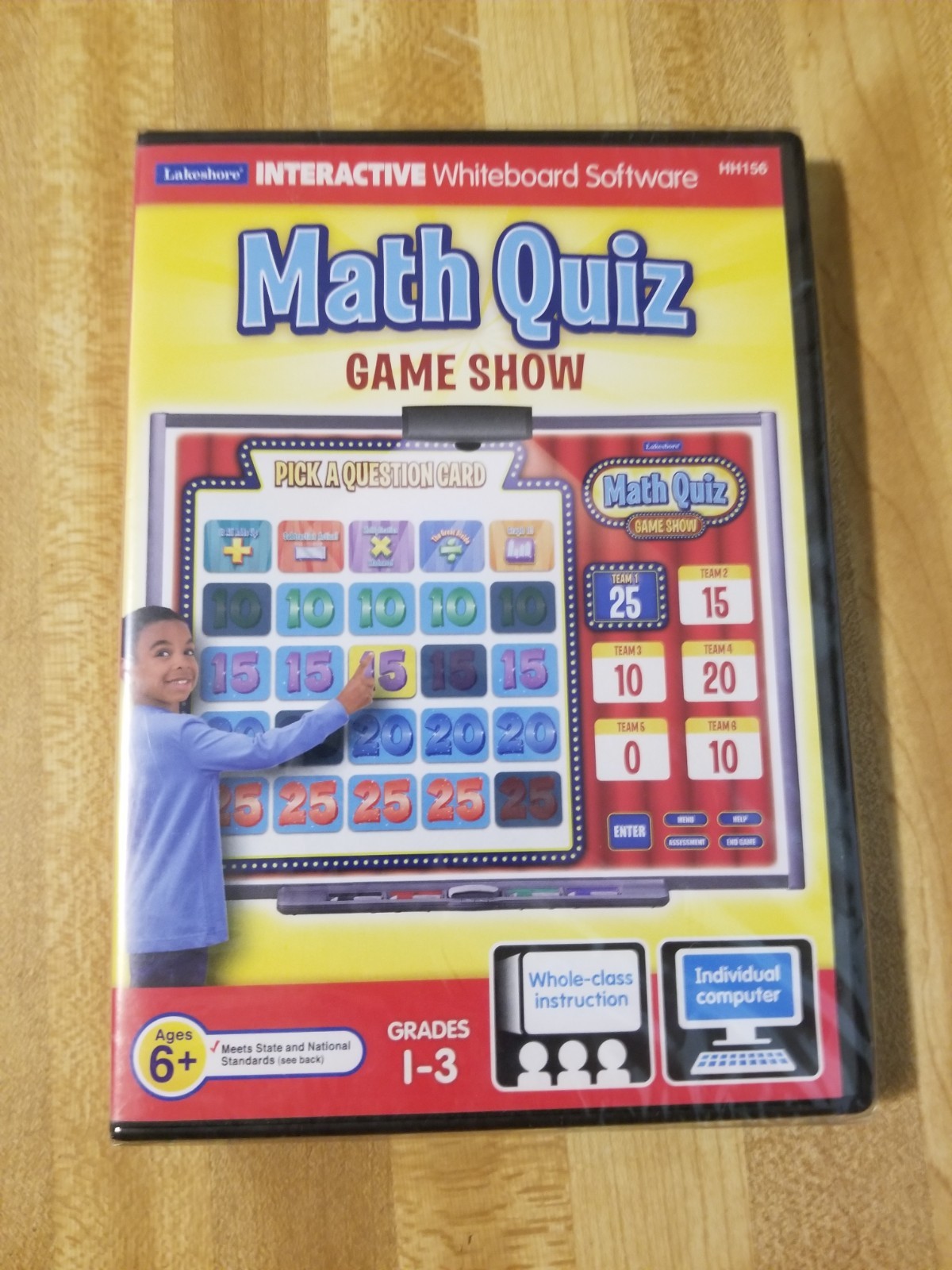 Lakeshore Interactive Math Quiz Game Show: Grades 1-3 Teaching CD-ROM New Sealed