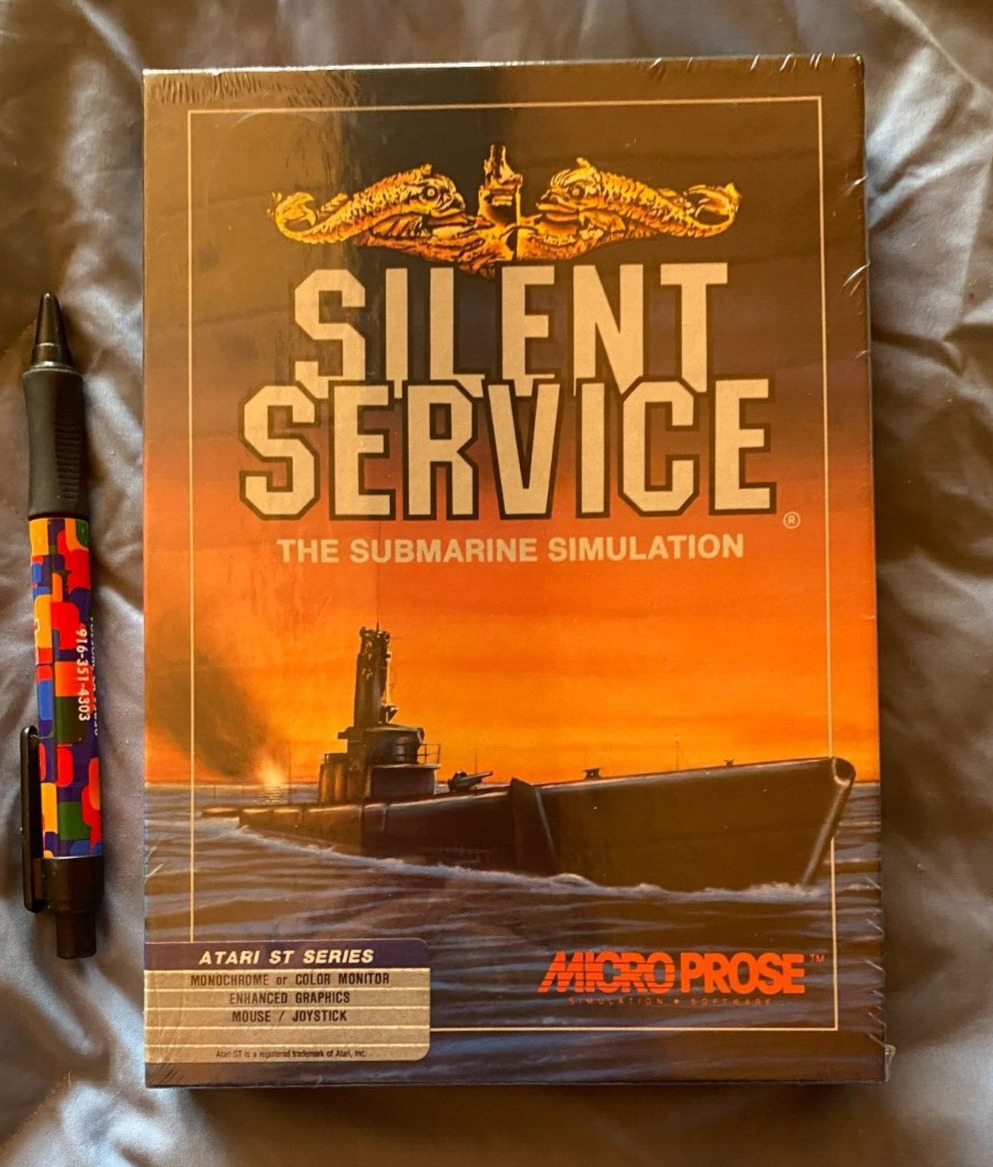 Silent Service Atari 1040/520 ST NEW Disk By Microprose