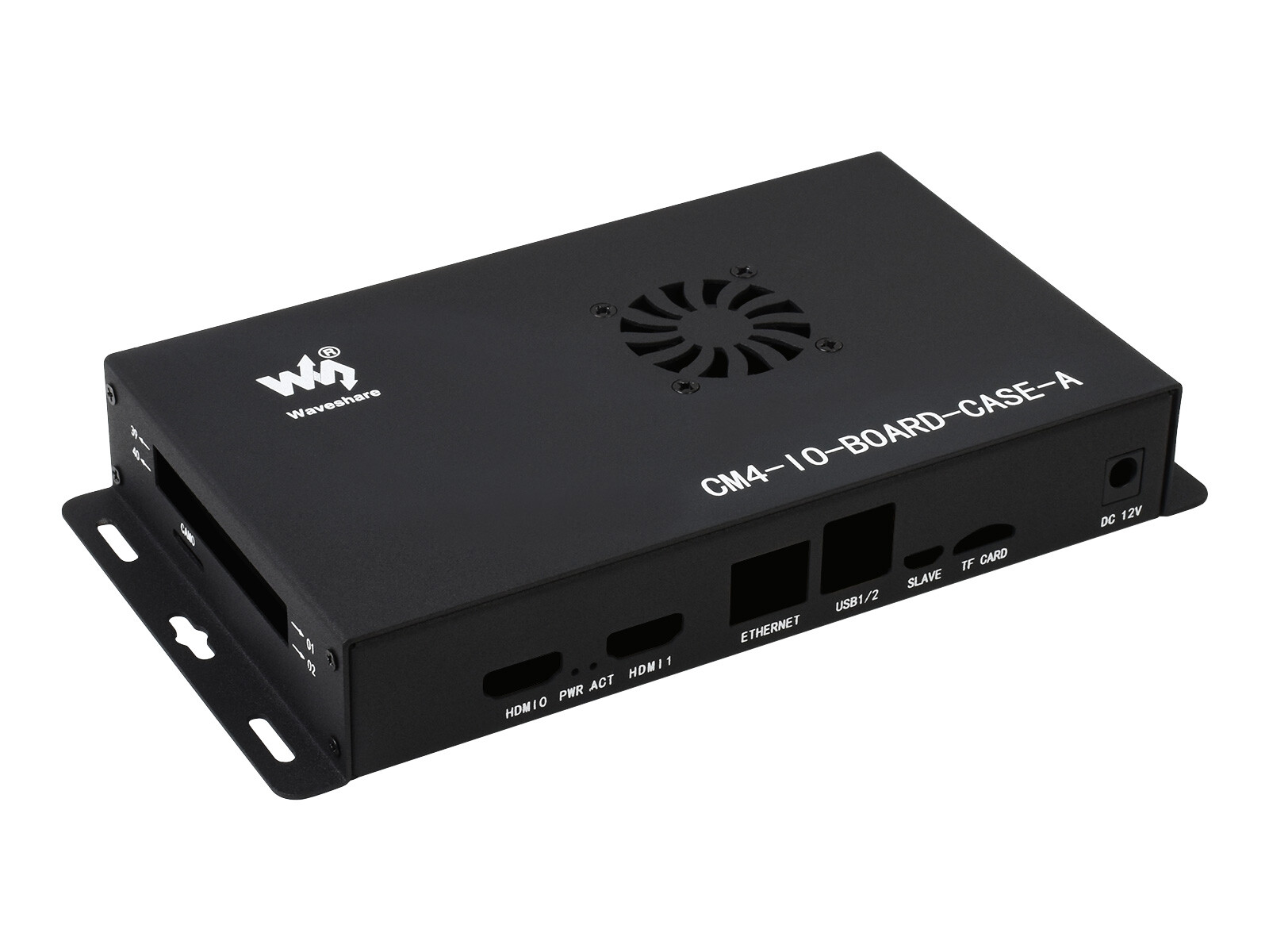 Waveshare Metal Box (A) for Raspberry Pi Compute Module 4 IO Board + Cooling Fan