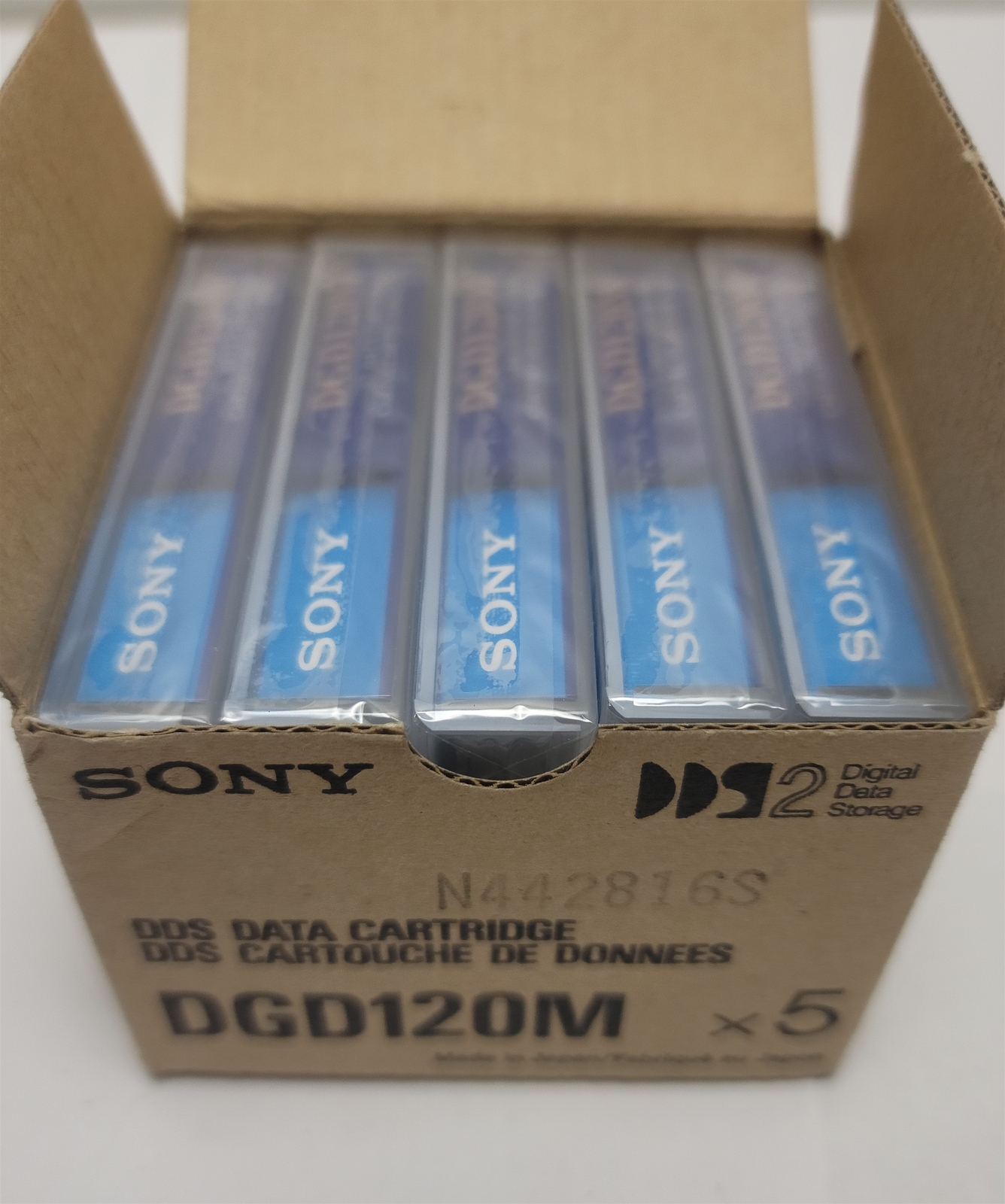 Lot of 5 Sony DGD120M DDS Data Cartridges