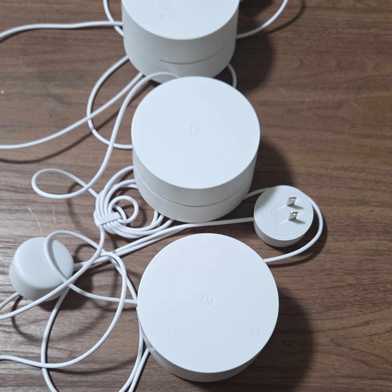 Google Wifi AC-1304 Dual-Band Mesh Router 3-Pack White 2 LAN Ports, Set Of Three