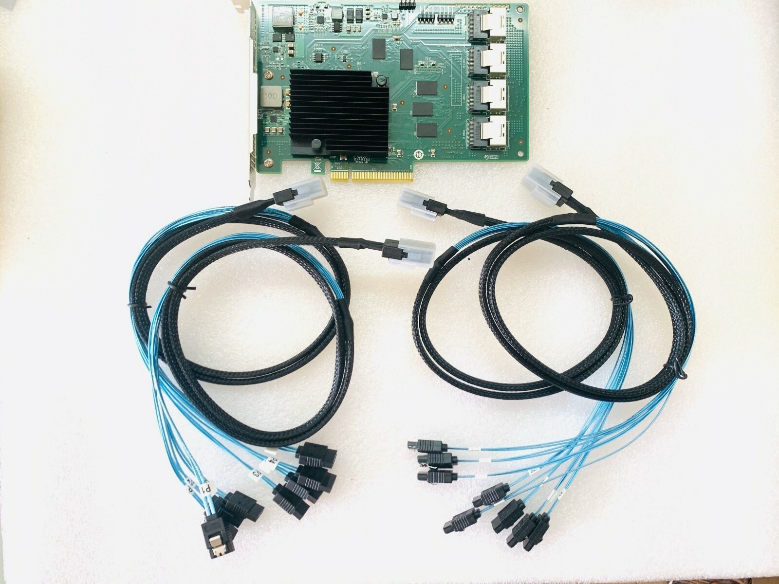 OEM LSI 9201-16i 6Gbps 16P SAS HBA P19 IT Mode ZFS FreeNAS unRAID 4* Cable SATA