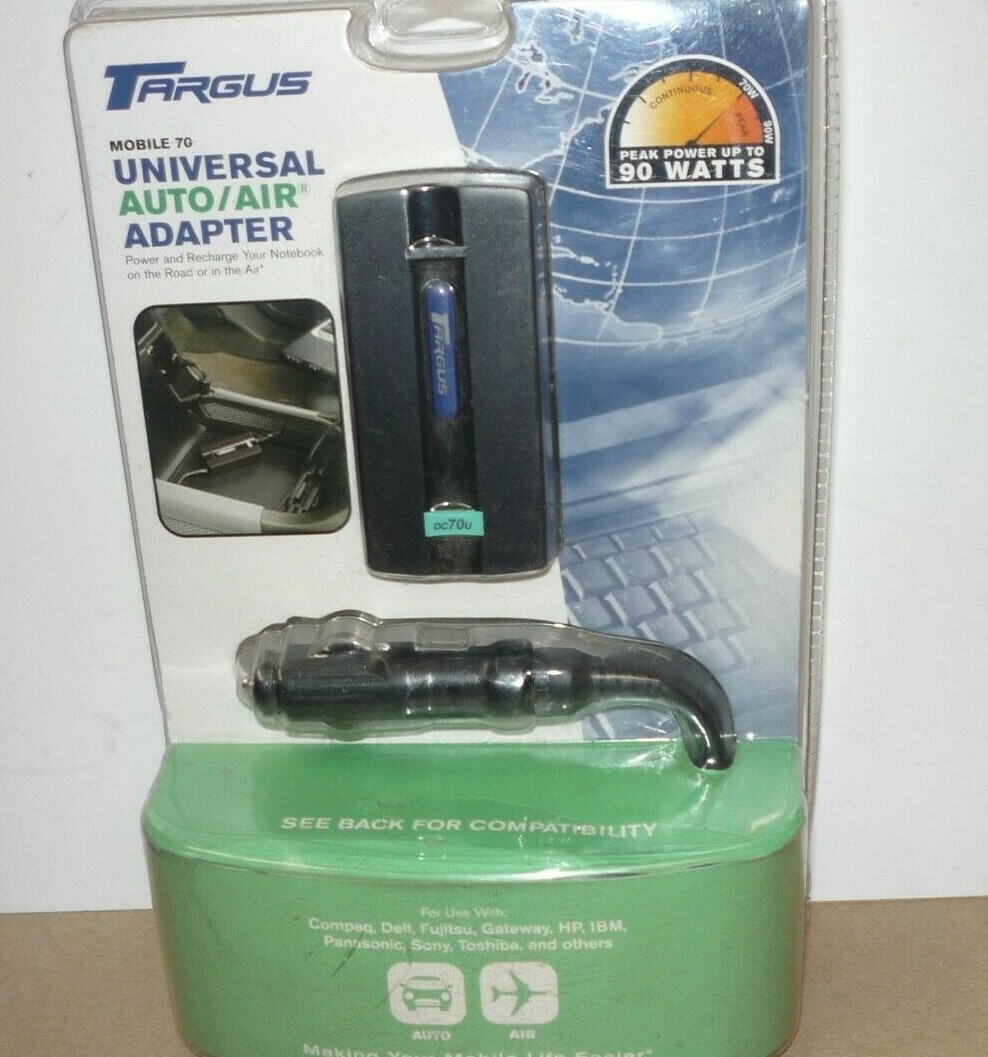 NEW Targus Mobile 70 Universal Auto/Air Adapter 092636211820 420-1103-001A