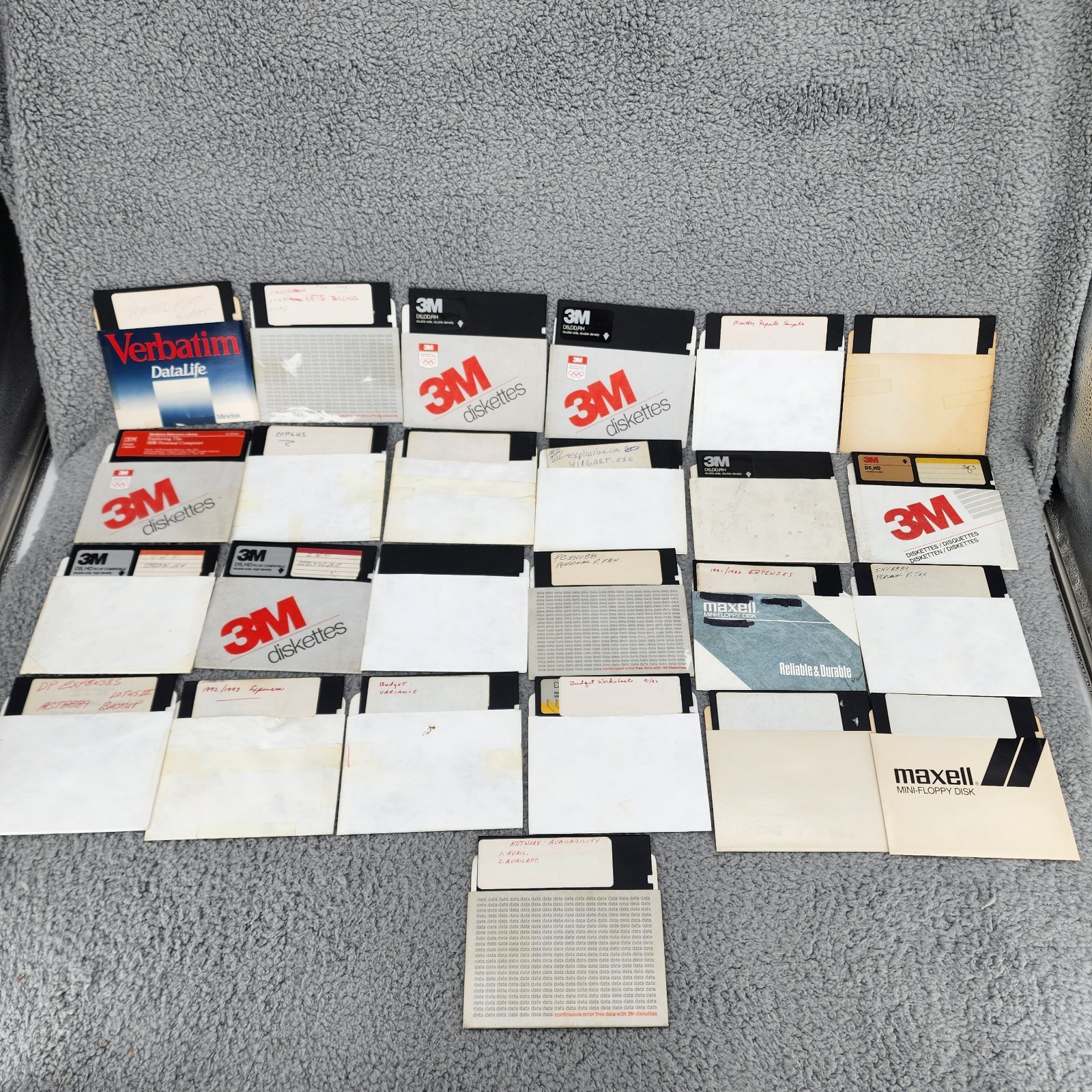 Vintage 5.25 -Inch Floppy Disk Lot of 25 Untested