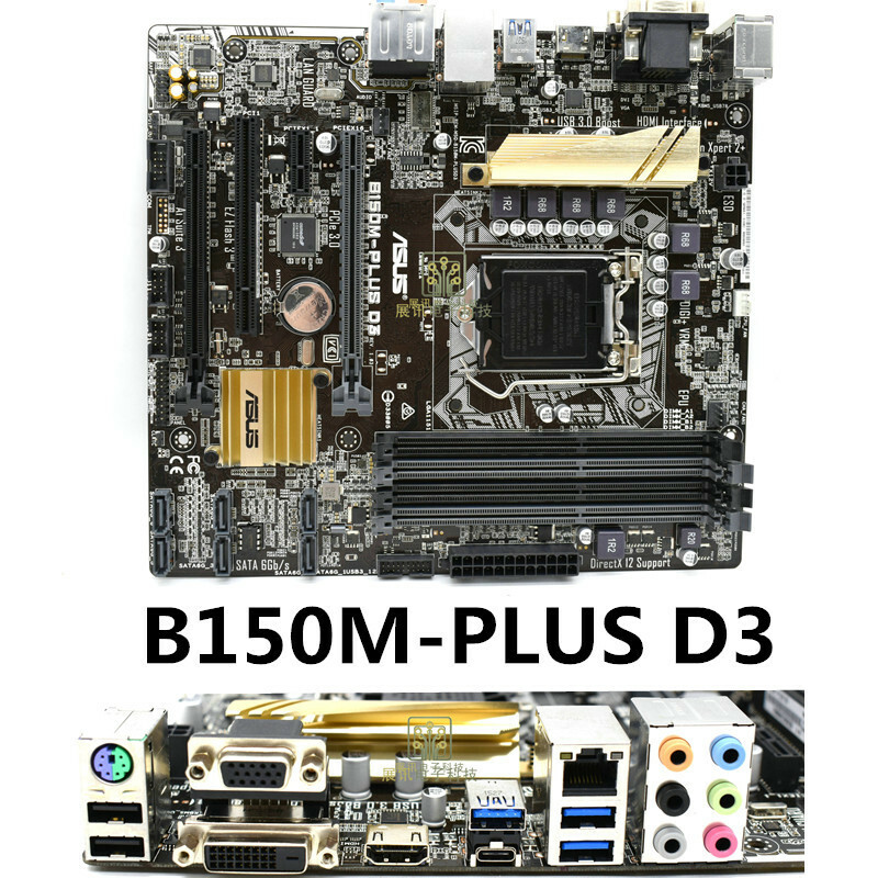For ASUS B150M-PLUS D3 Motherboard LGA1151 DDR3 Mainboard