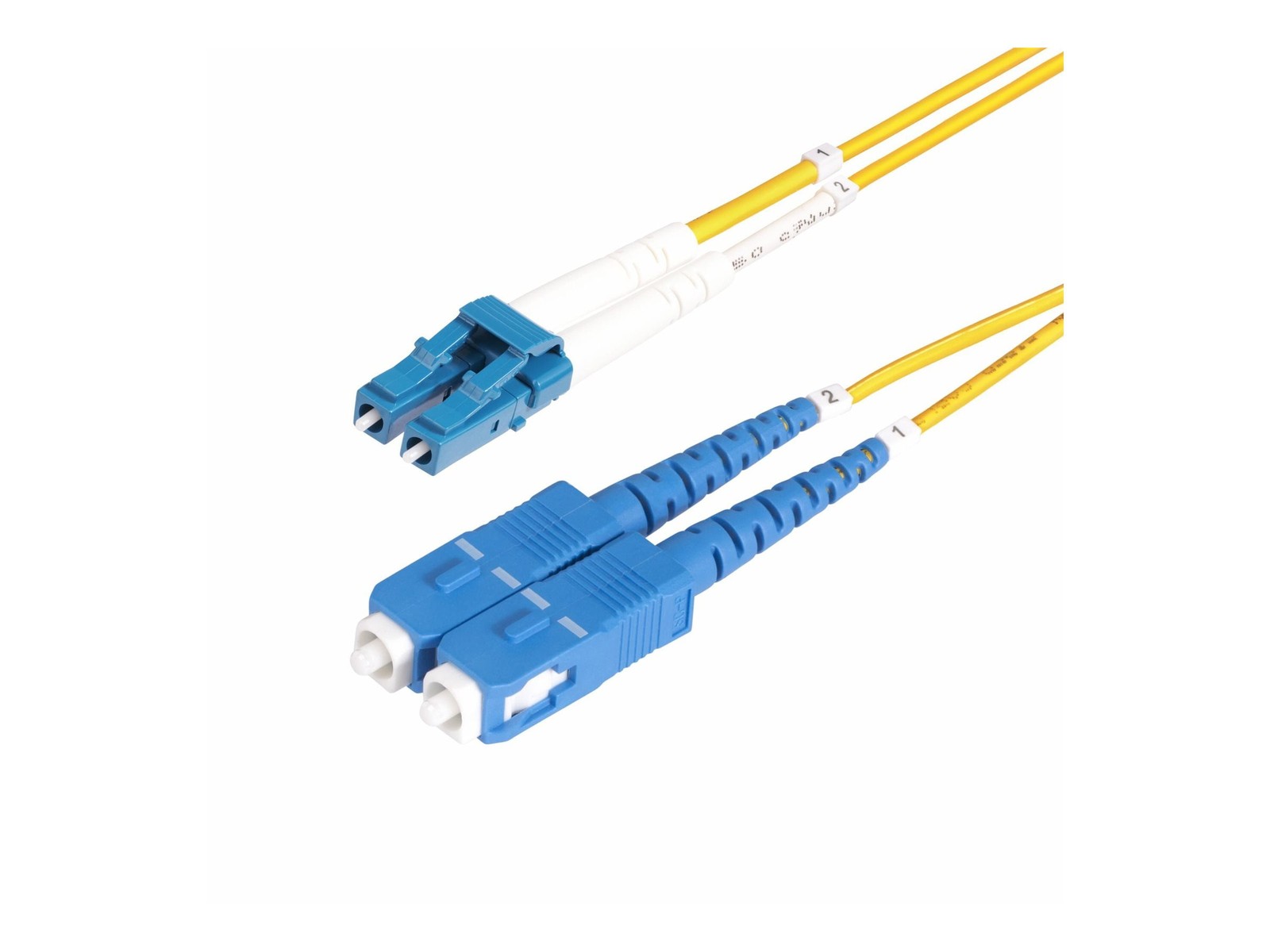 StarTech 5m [15ft] LC to SC [UPC] OS2 Single Mode Duplex Fiber Optic Cable