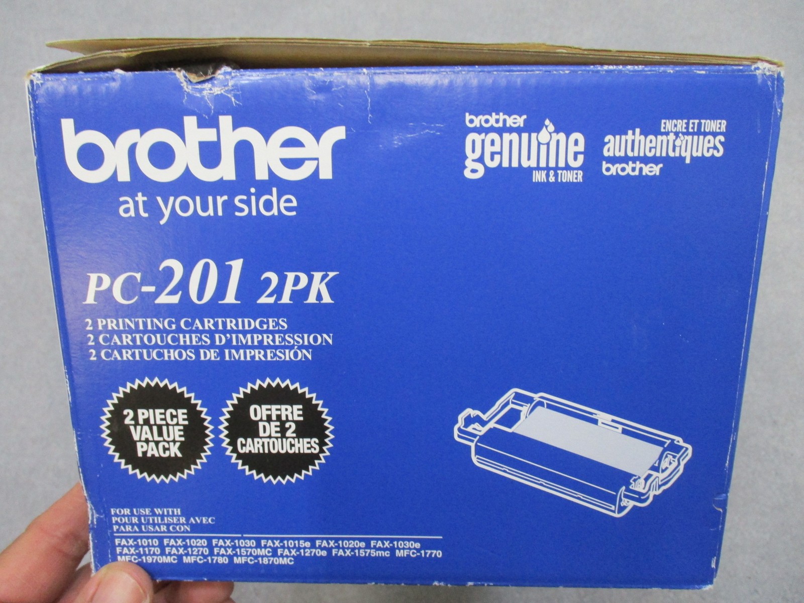 Brother PC-201 2PK Black Printing Cartridges Thermal Transfer Ribbon NOS