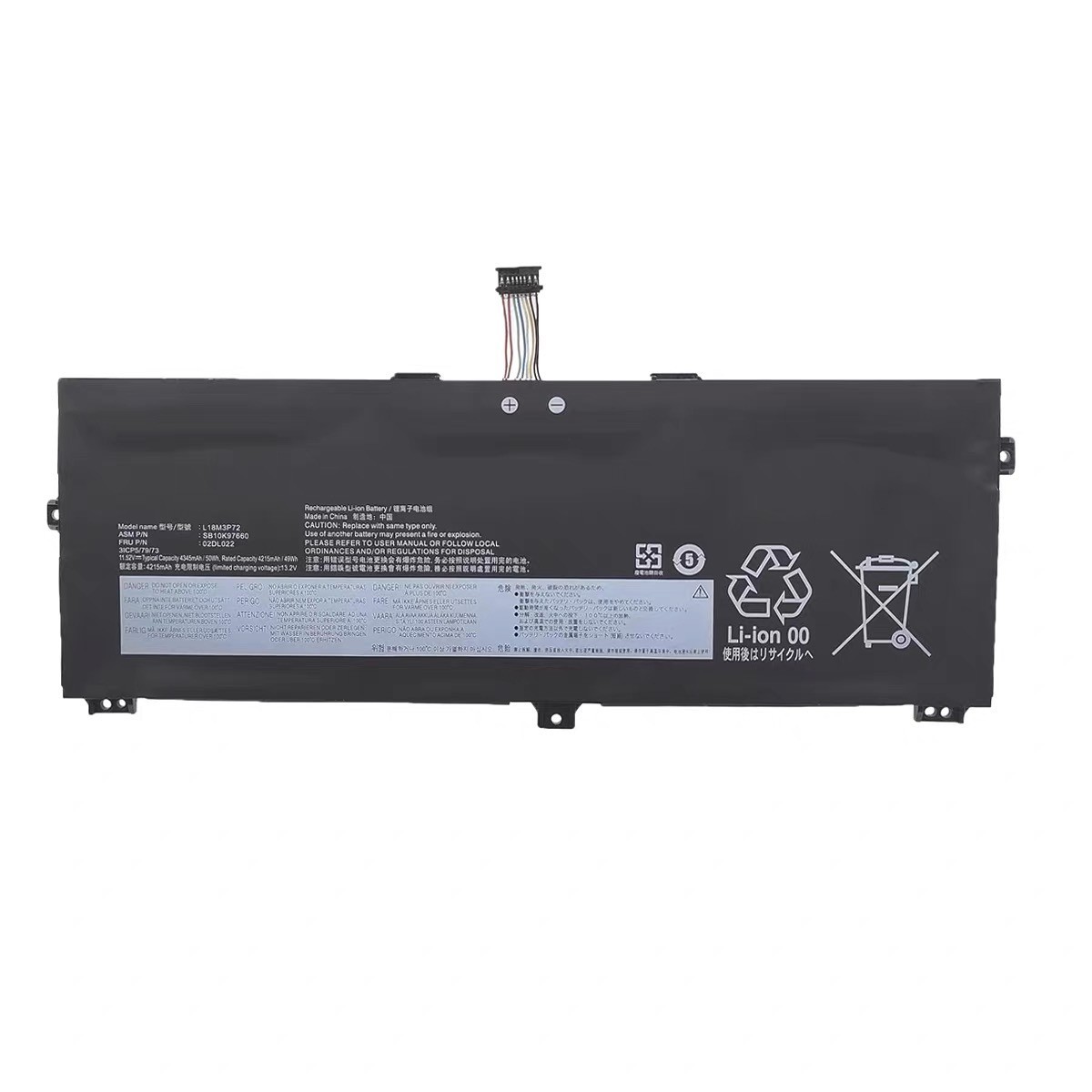 L18M3P72 L18L3P72 02DL021 Battery For Lenovo ThinkPad X13 X390 Yoga TP X390 Yoga