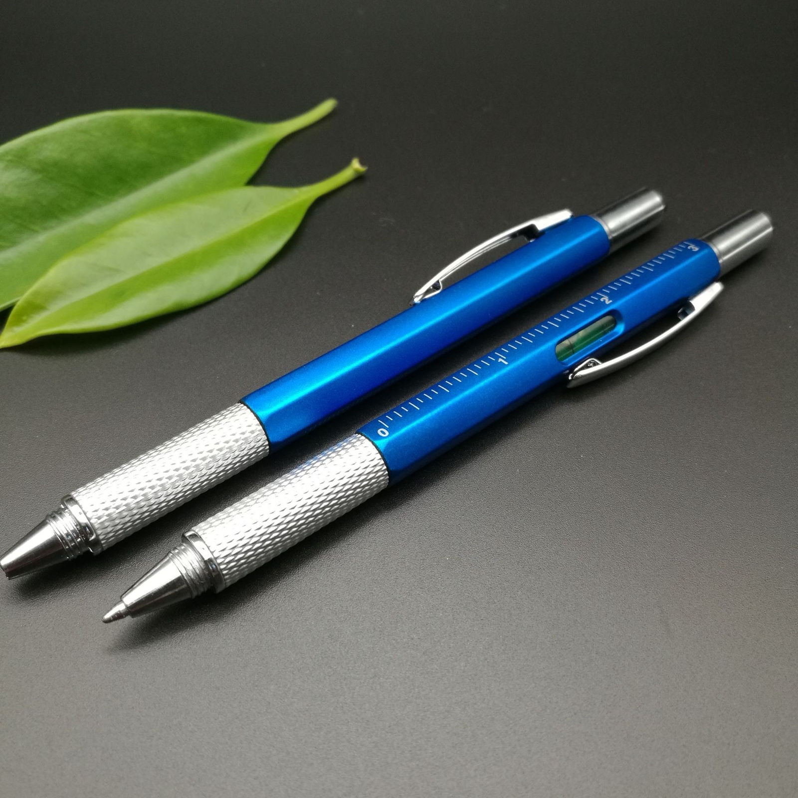 2pc 6 in1 Touch Screen Stylus Ballpoint sprint Pen tool Level Ruler Screwdriver
