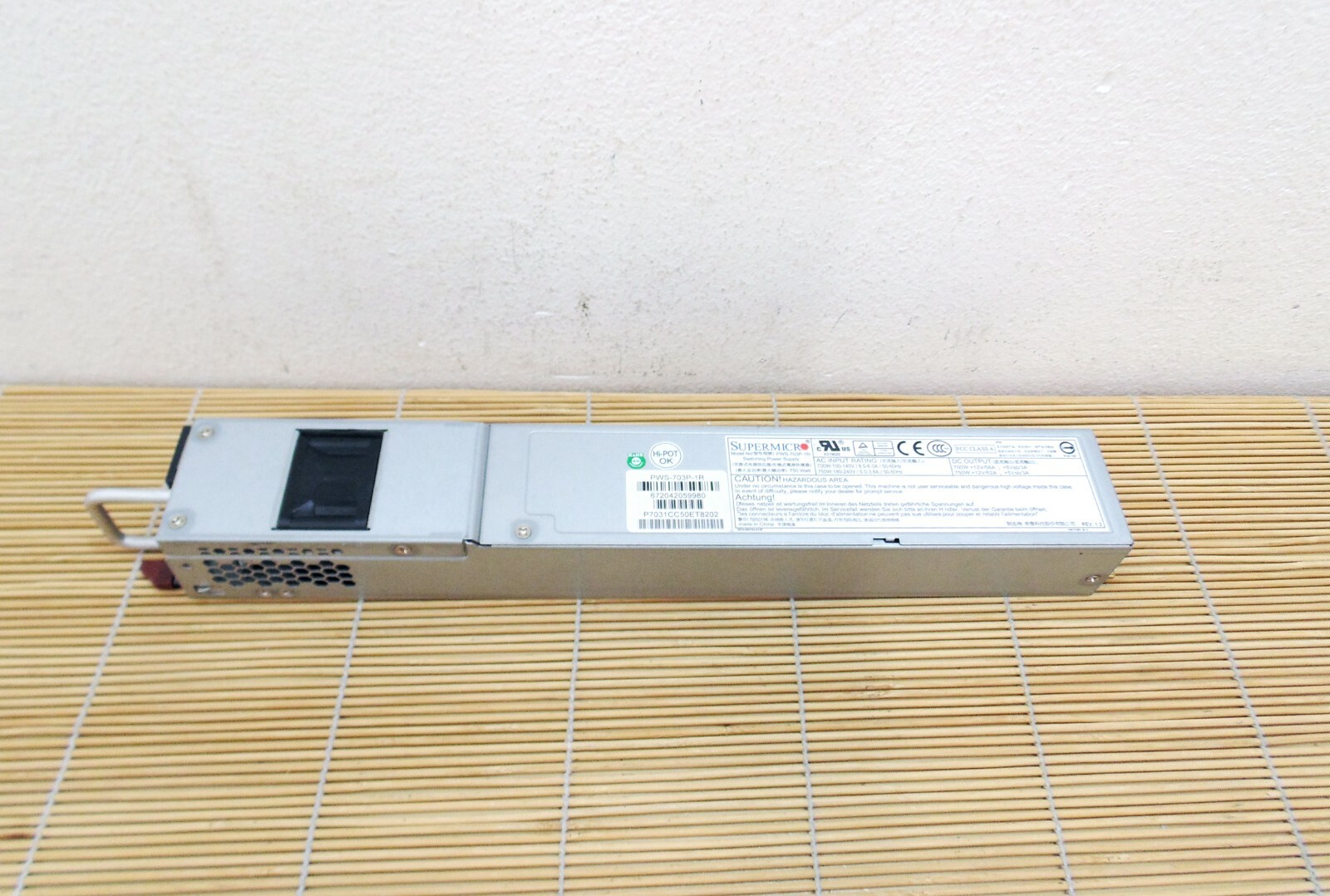 Supermicro PWS-703P-1R 700W/750W 1U Redundant Power Supply
