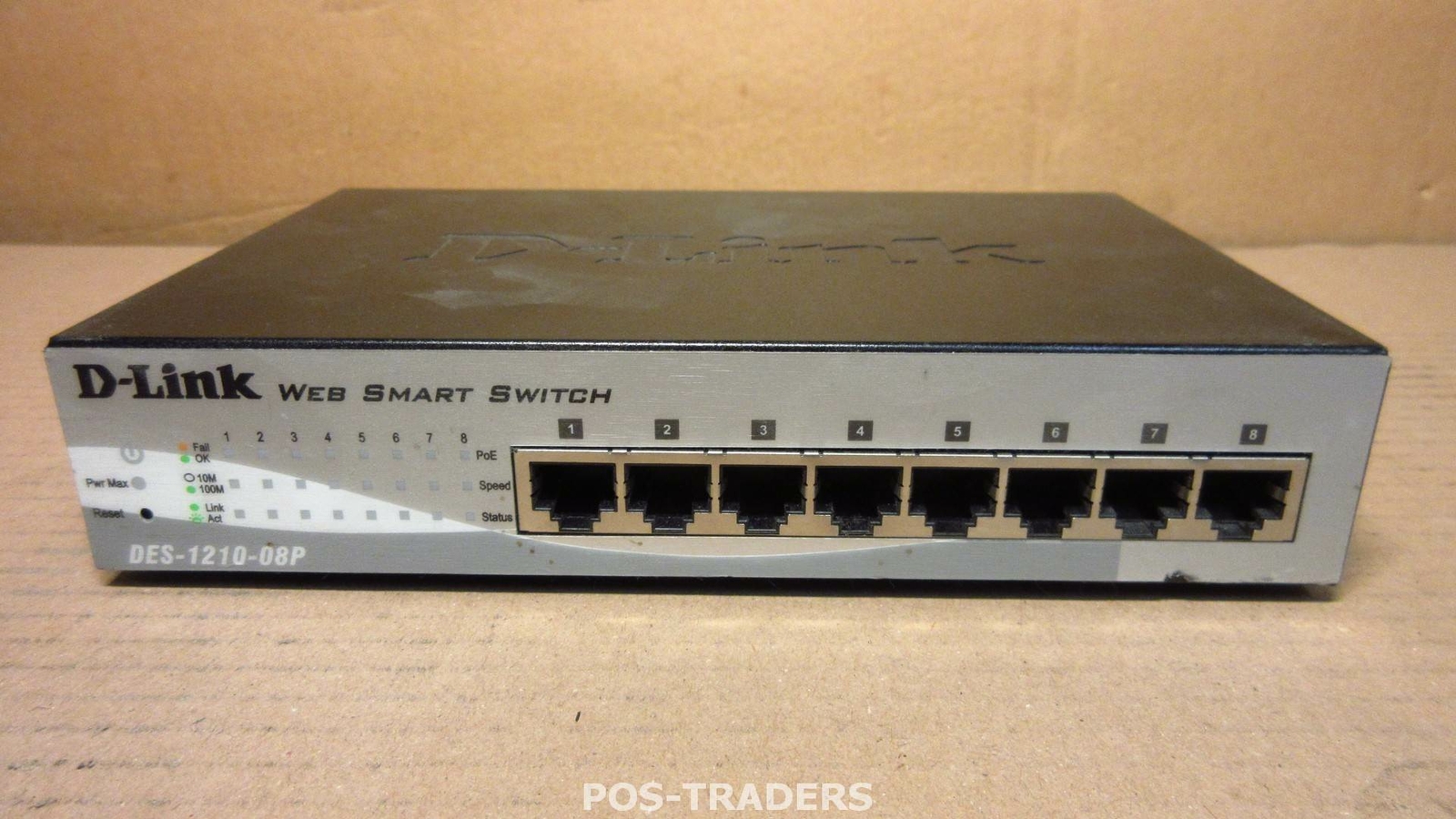 D-Link DES-1210-08P 8-Port Gigabit Switch with 4 Port PoE - EXCL PSU & RACKMOUNT