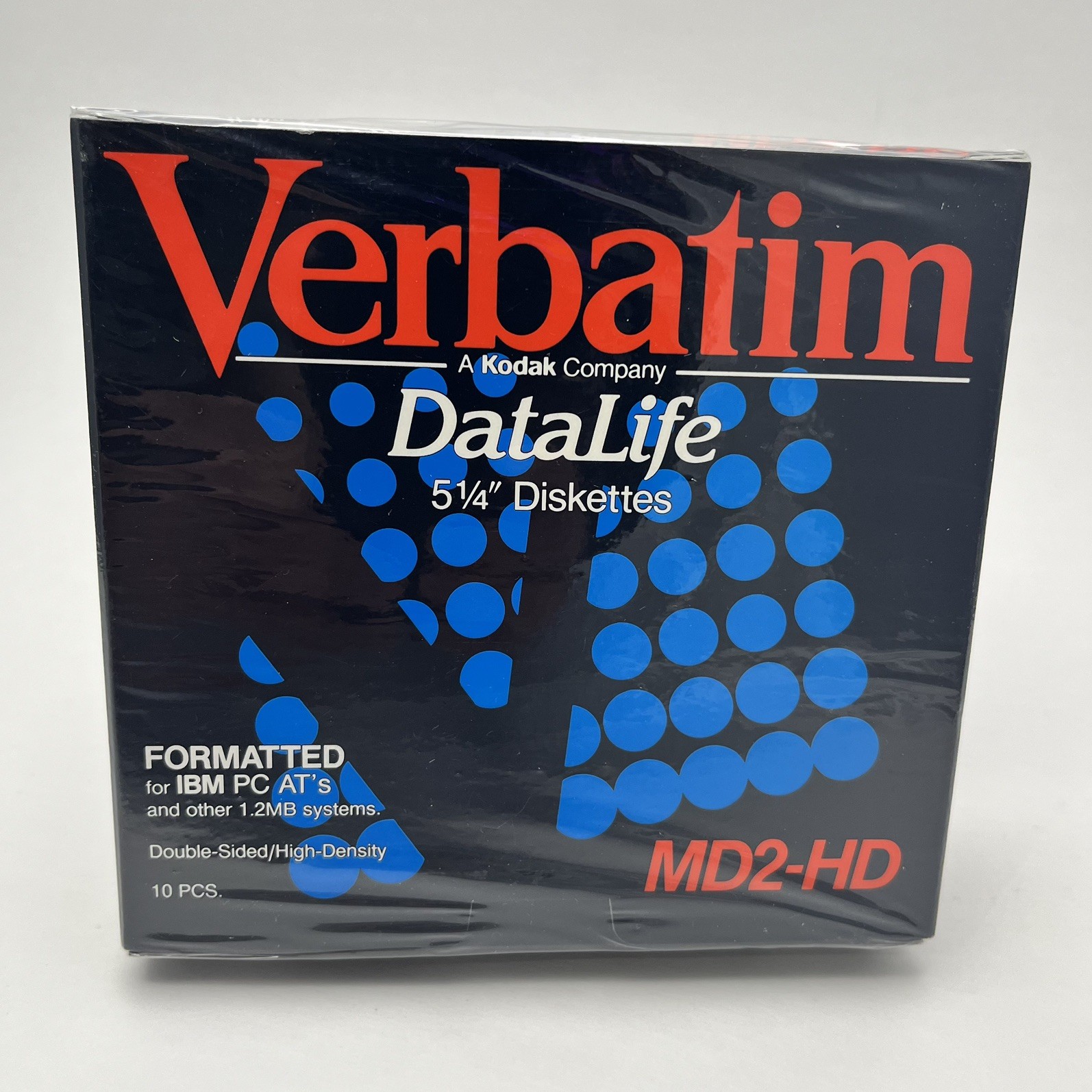 Vintage Verbatim DataLife MD2-HD 5.25 Floppy Diskettes 10 Pack Sealed NOS