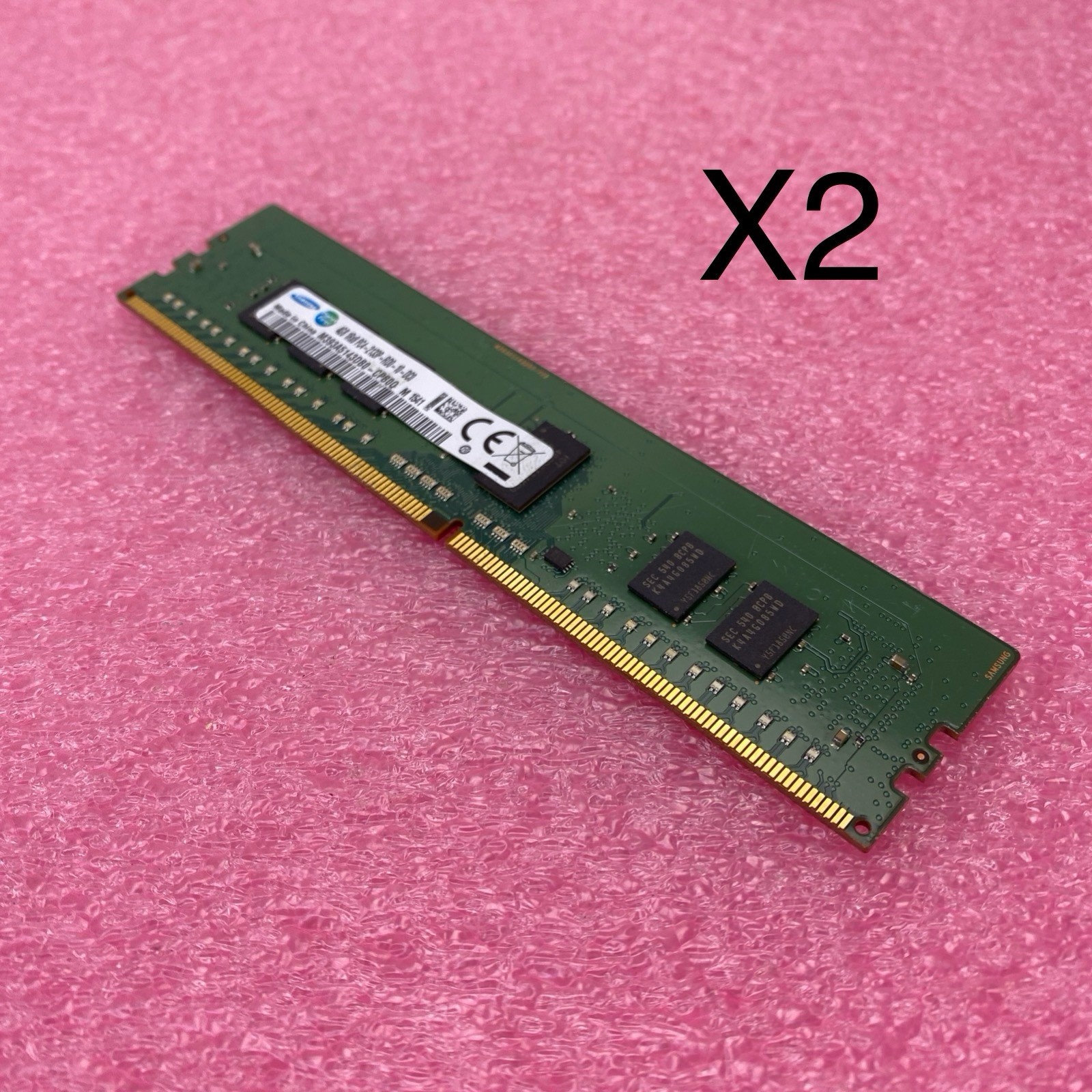 Samsung 4GB DDR4 2133P Desktop Memory Ram M393A5143DB0-CPB0Q - Lot of 2