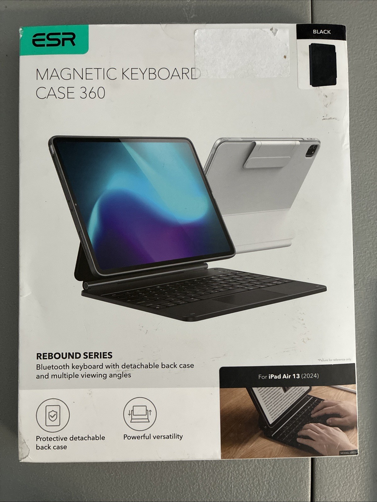 ESR Rebound 360 Magnetic Keyboard Case for iPad Air 13" M2 M3 2024 MISSING USB