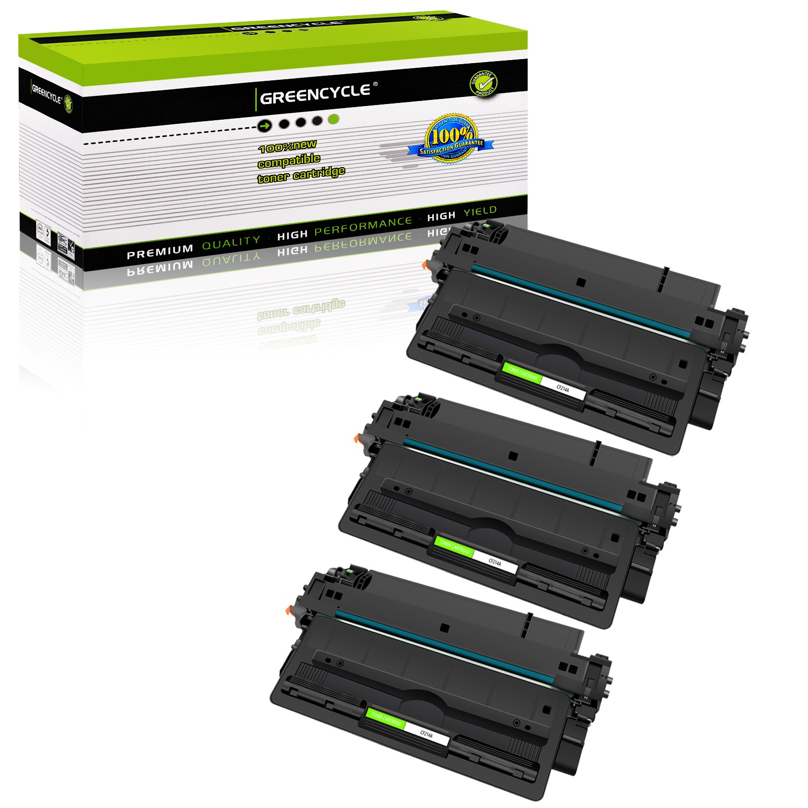 3PK CF214A Toner Cartridge Fit For HP 14A LaserJet 700 M712n M725z M725dn M725z+