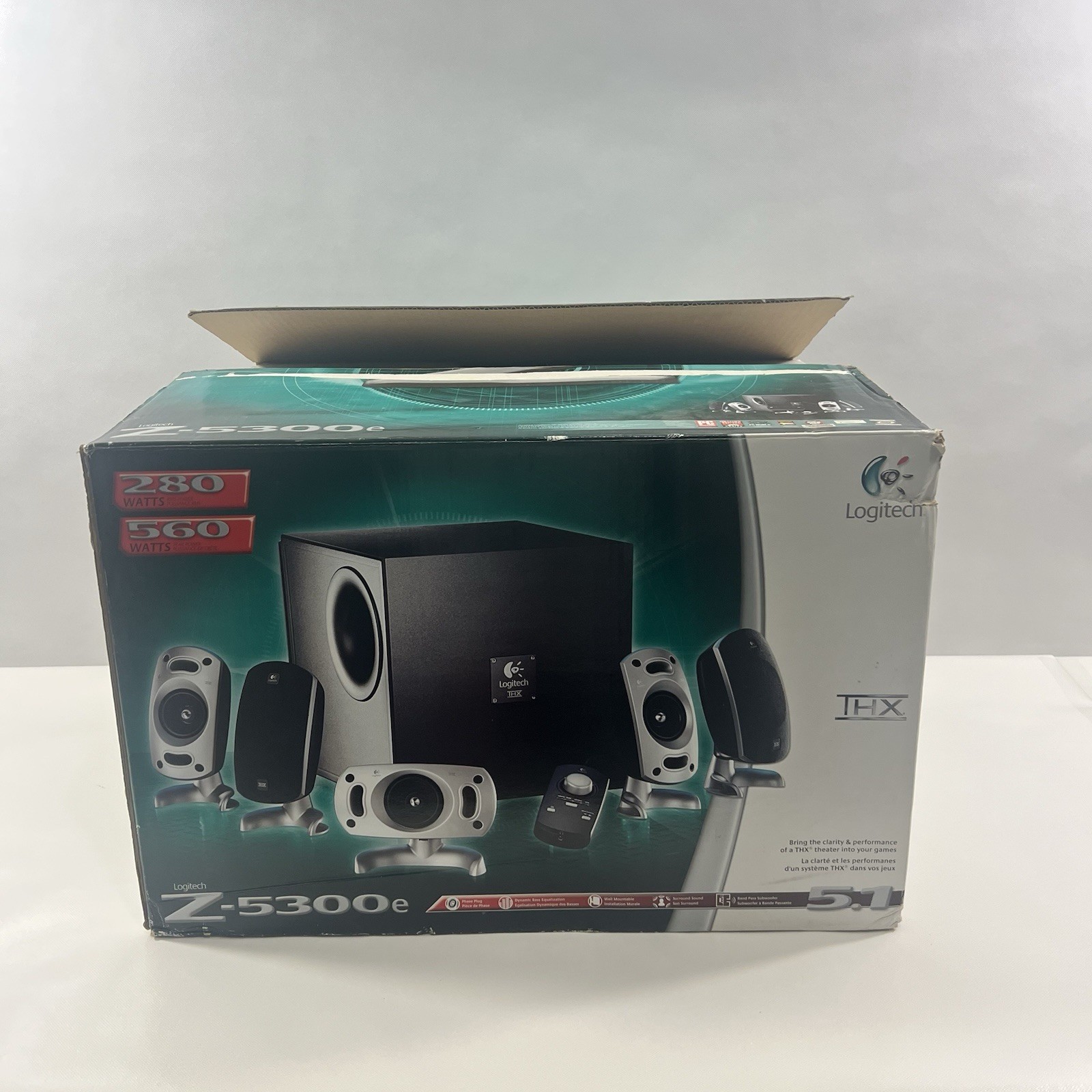 Logitech Z-5300e 5.1 THX Surround Computer Speakers Subwoofer