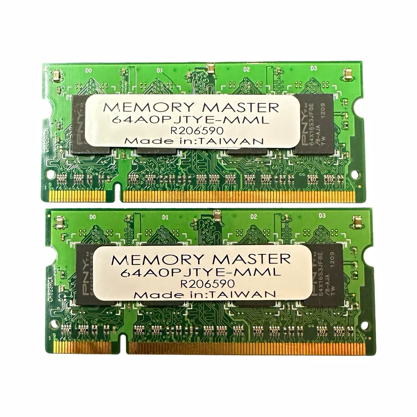 2GB DDR3 Laptop RAM — 2x 1GB PNY / Memory Master
