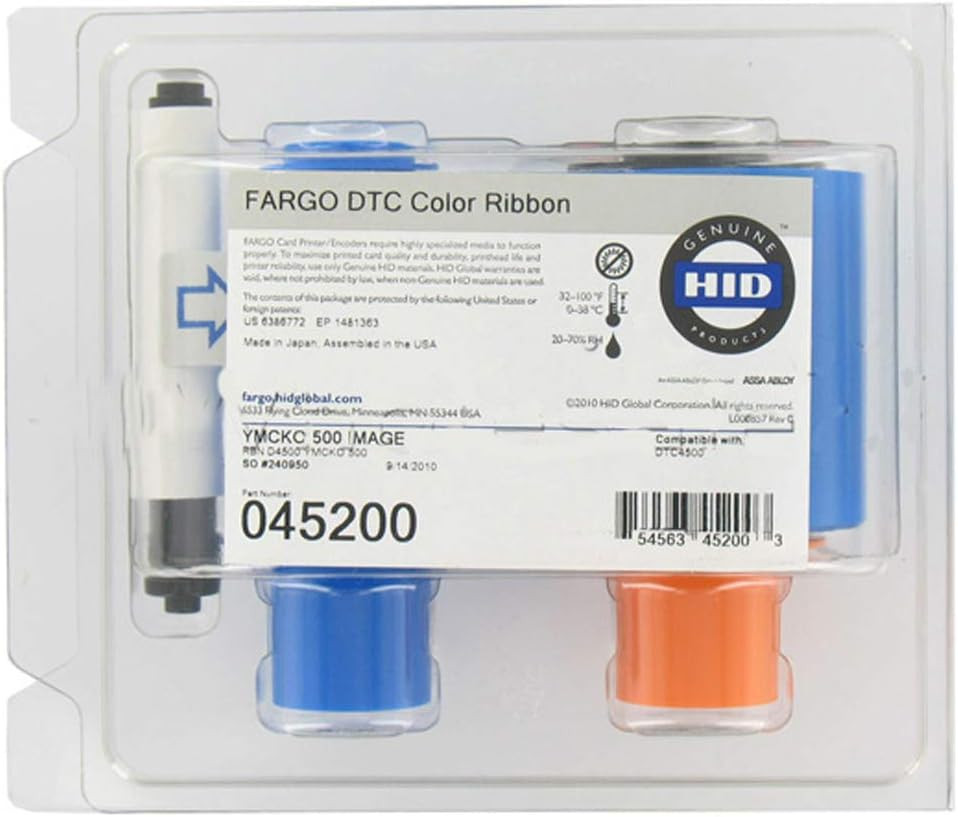 Genuine YMCKO Color Ribbon #45200 for Model Dtc4500E Printer