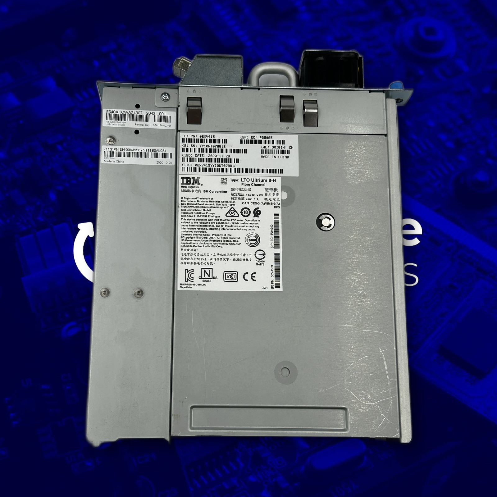 IBM LTO Ultrium 8-H Fibre Channel Tape Drive 02XV415