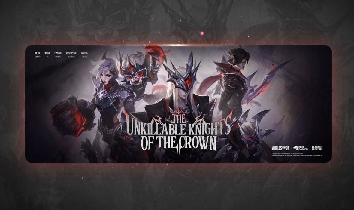 T1 2024 Worlds Champion Limited Desk Pad  Faker 2025 Worlds RIOT LOL