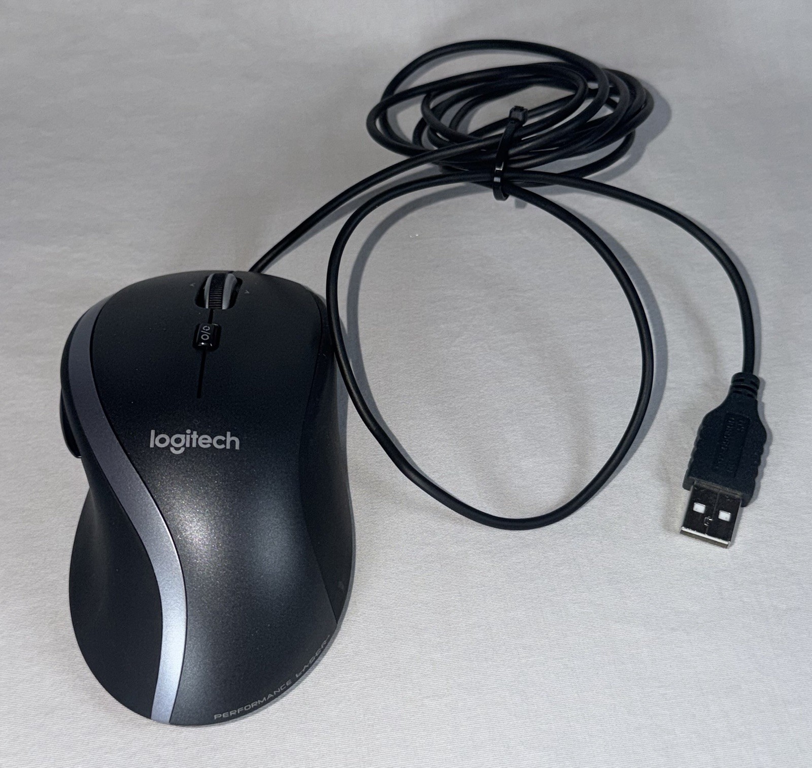 Logitech M500 7-button Advanced Corded Mouse M-U0007 PC TESTED Wired Laser