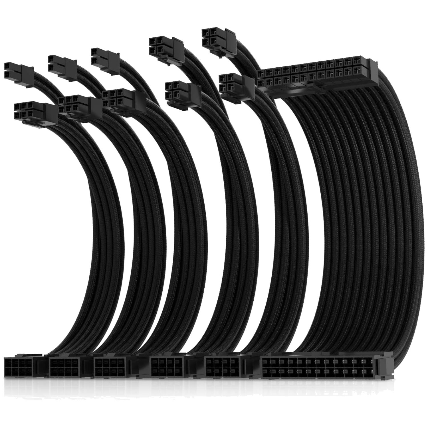 16AWG Dual EPS Black Cable Extension Kit