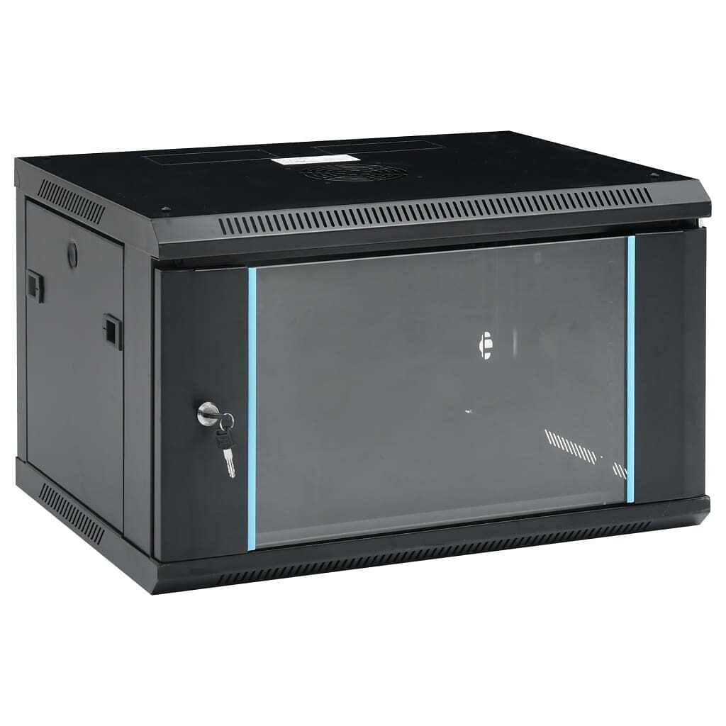 6U Wall Mounted Network Cabinet 19" IP20 23.6"x17.7"x13.8"