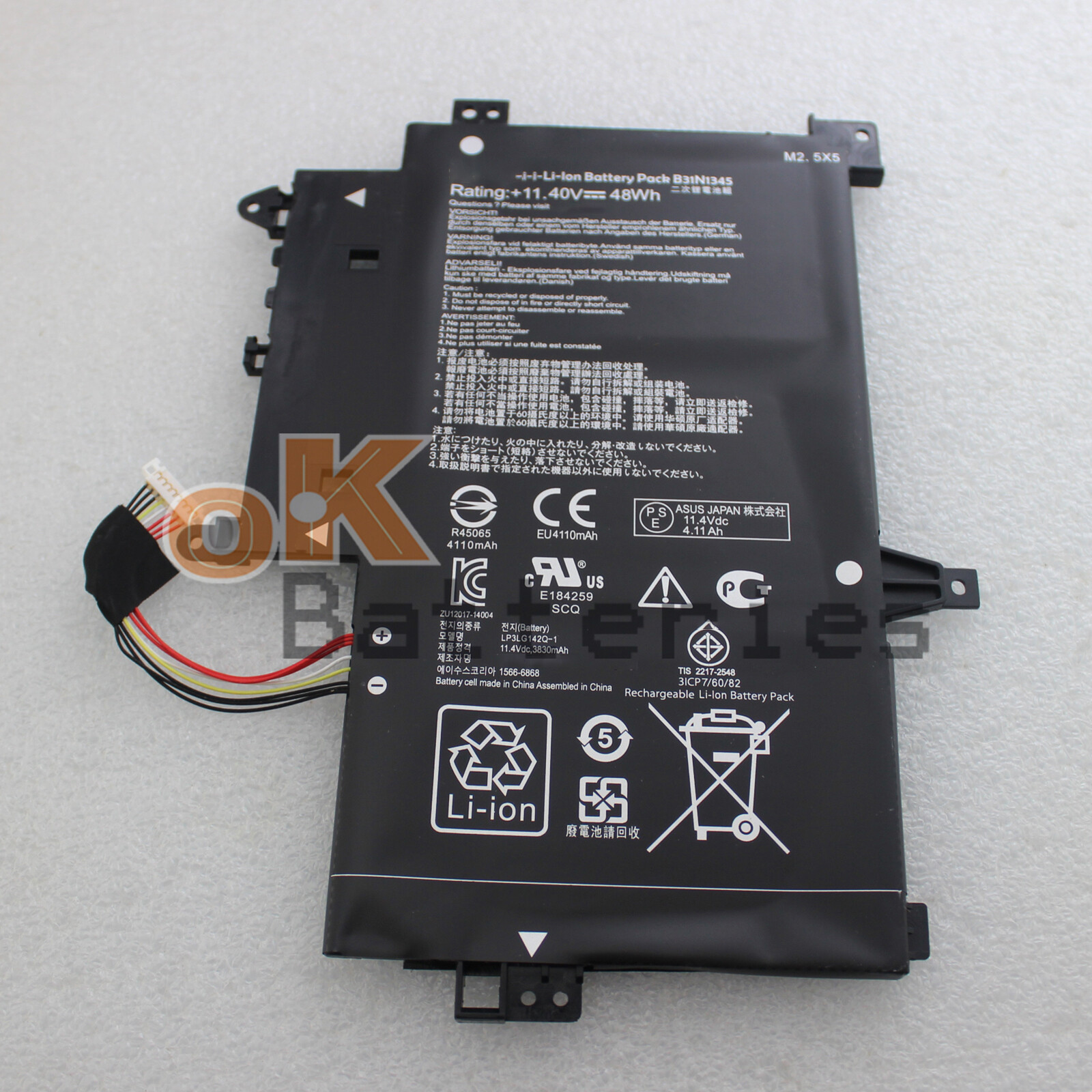 New B31N1345 Laptop Battery for Asus TP500L TP500LA TP500LB TP500LN TP500LN4510