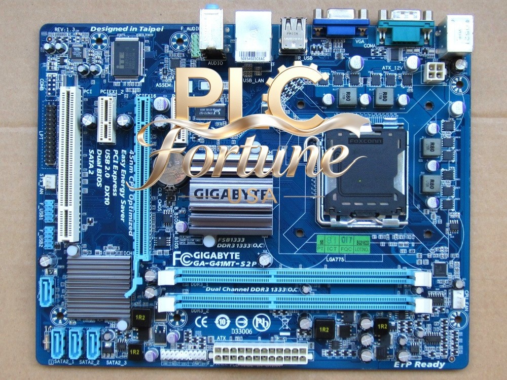 Used Gigabyte GA-G41MT-S2P Intel G41 LGA 775 DDR3 Micro ATX VGA Motherboard