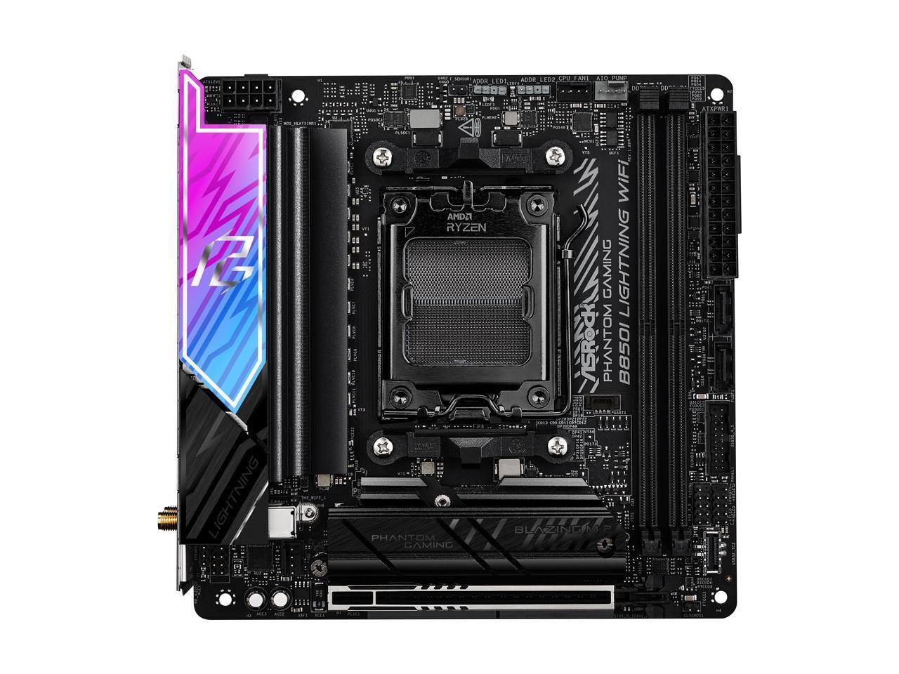 ASRock B850I Lightning WiFi AM5 AMD B850 Mini ITX Motherboard