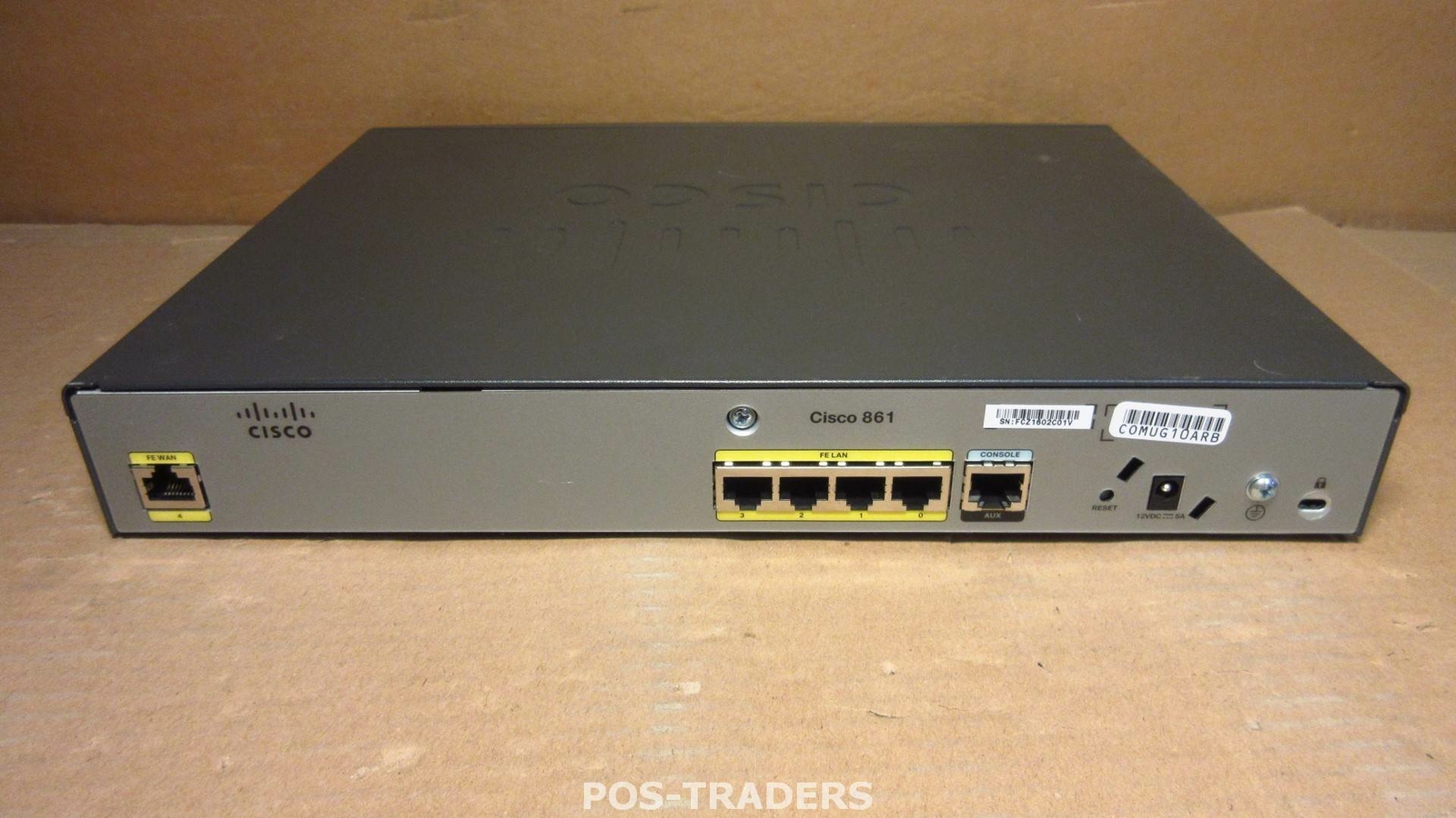 Cisco CISCO861-K9 V02 Intergrated Service Ethernet Security Router EXCL PSU