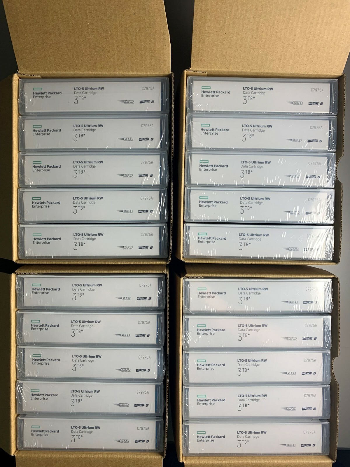 HP LTO5 C7975A (LOT OF 50) 1.5 \ 3.0 TB  Backup Tape Cartridge- NEW