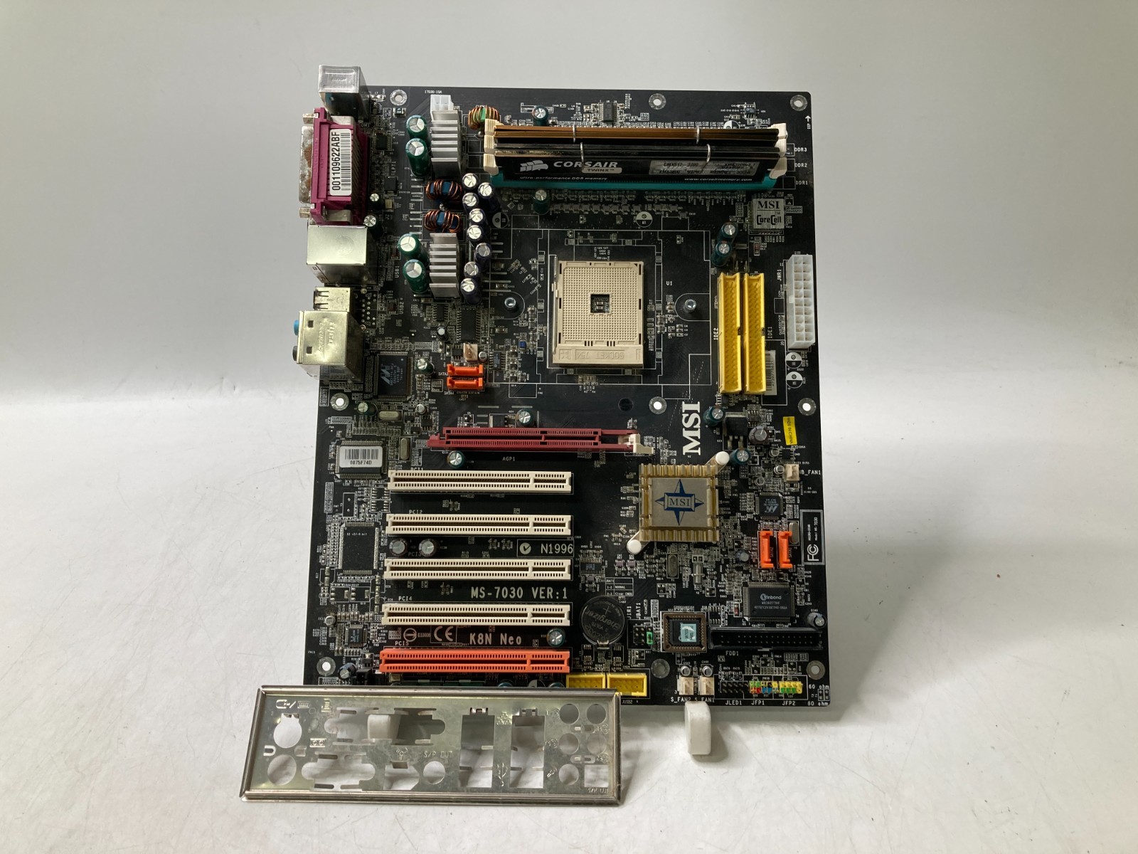 Vintage MSI MS-7030 K8B Neo Socket 754 1GB DDR Ram -One Broken USB Port