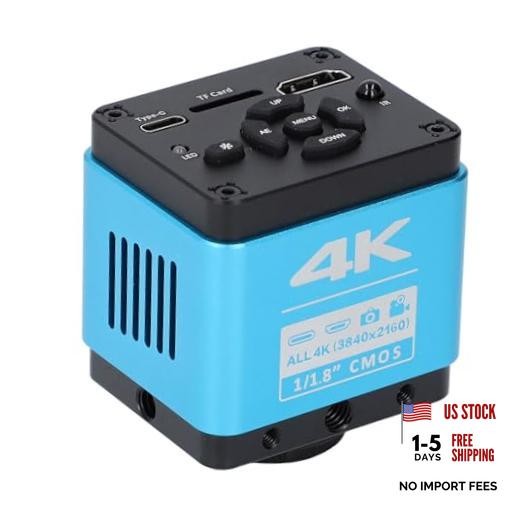 4K HD Microscope Camera 8.3MP 3840 x 2160 Resolution USB Industrial US Plug