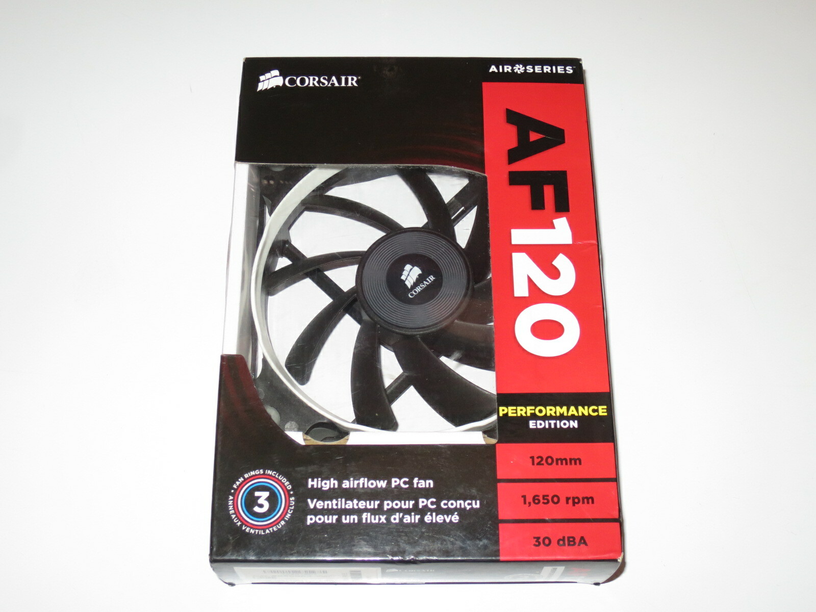 Corsair CO-9050003-WW AF120 Performance Edition 120mm Fan White Ring only