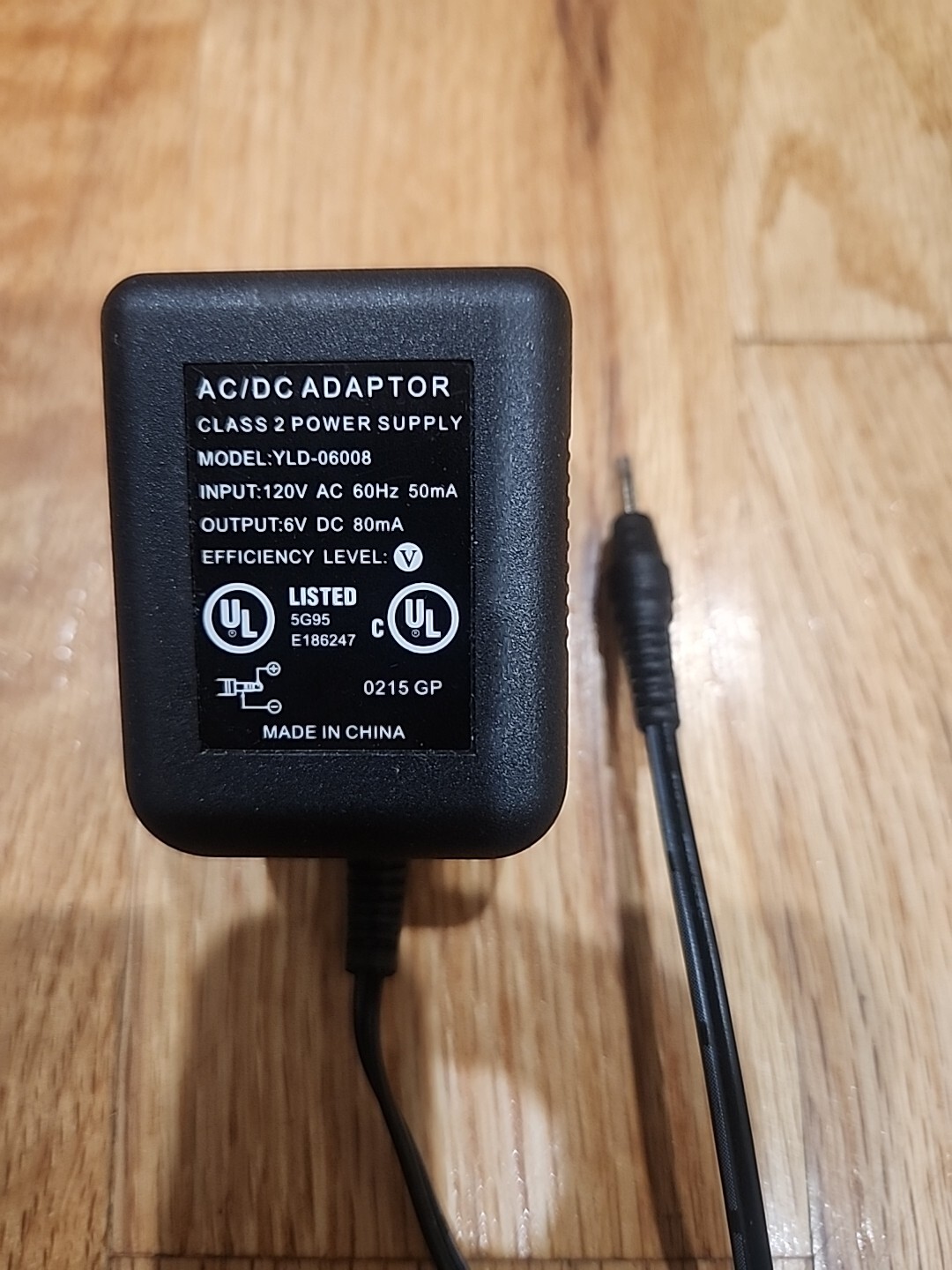 6V AC/DC Power Adapter For Ozeri Electric Wine Opener YLD06008 YLD-06008 Ow02a