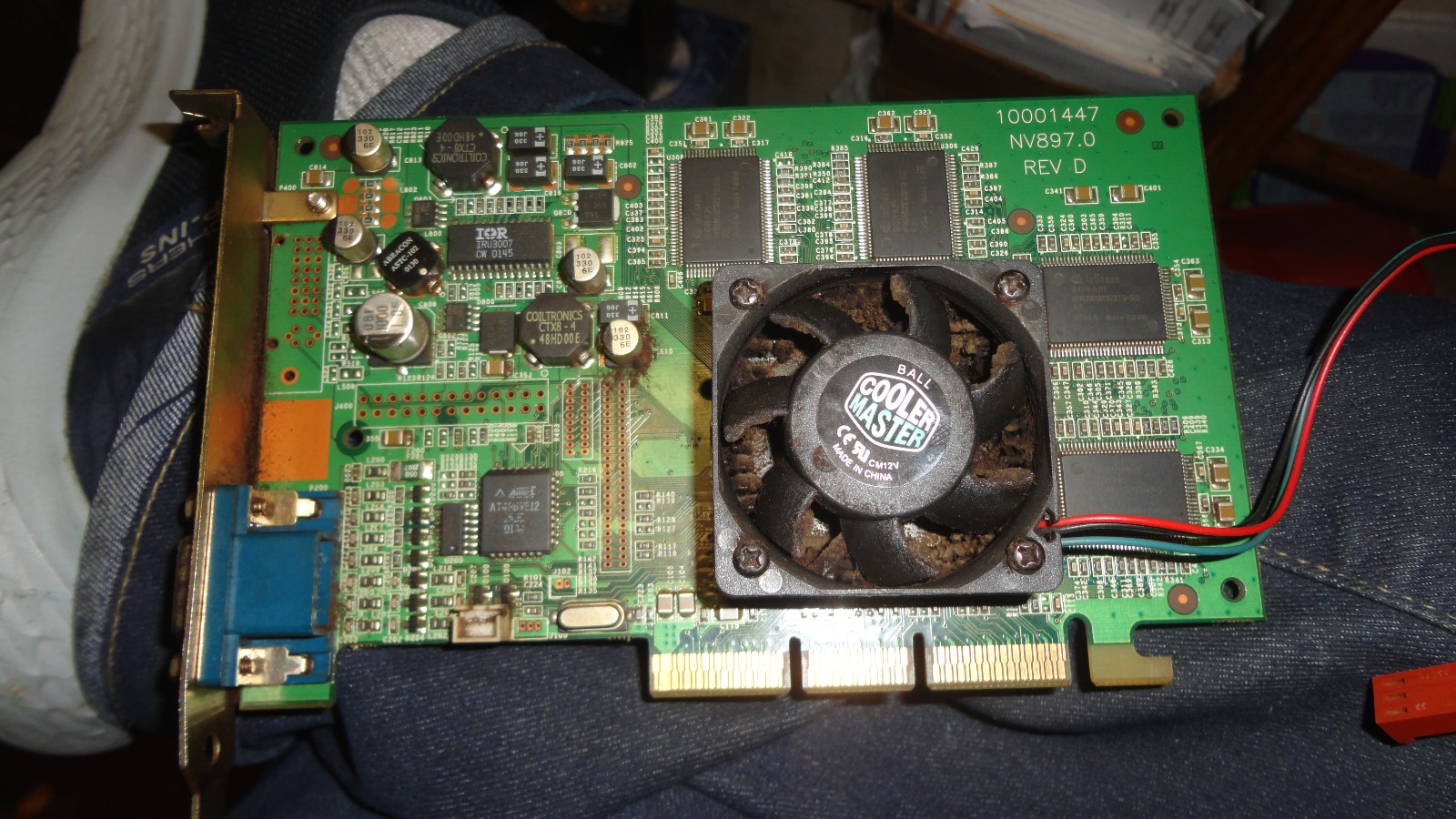 AGP card GeForce2 NV897.0 Rev B 2Mx32MB NVIDIA VGA Video